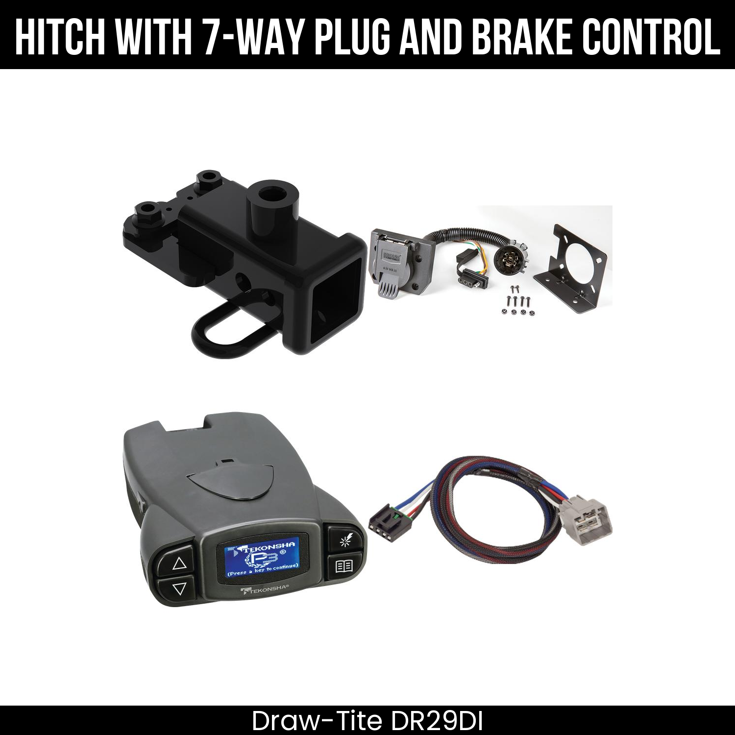 Trailer Hitch , 7-Way , Tekonsha Prodigy P3 Brake Control