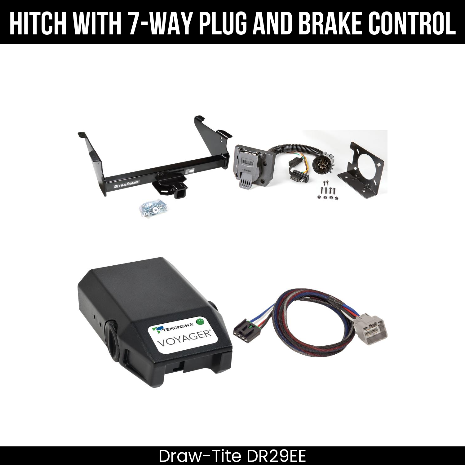 Trailer Hitch , 7-Way , Tekonsha Voyager Brake Control