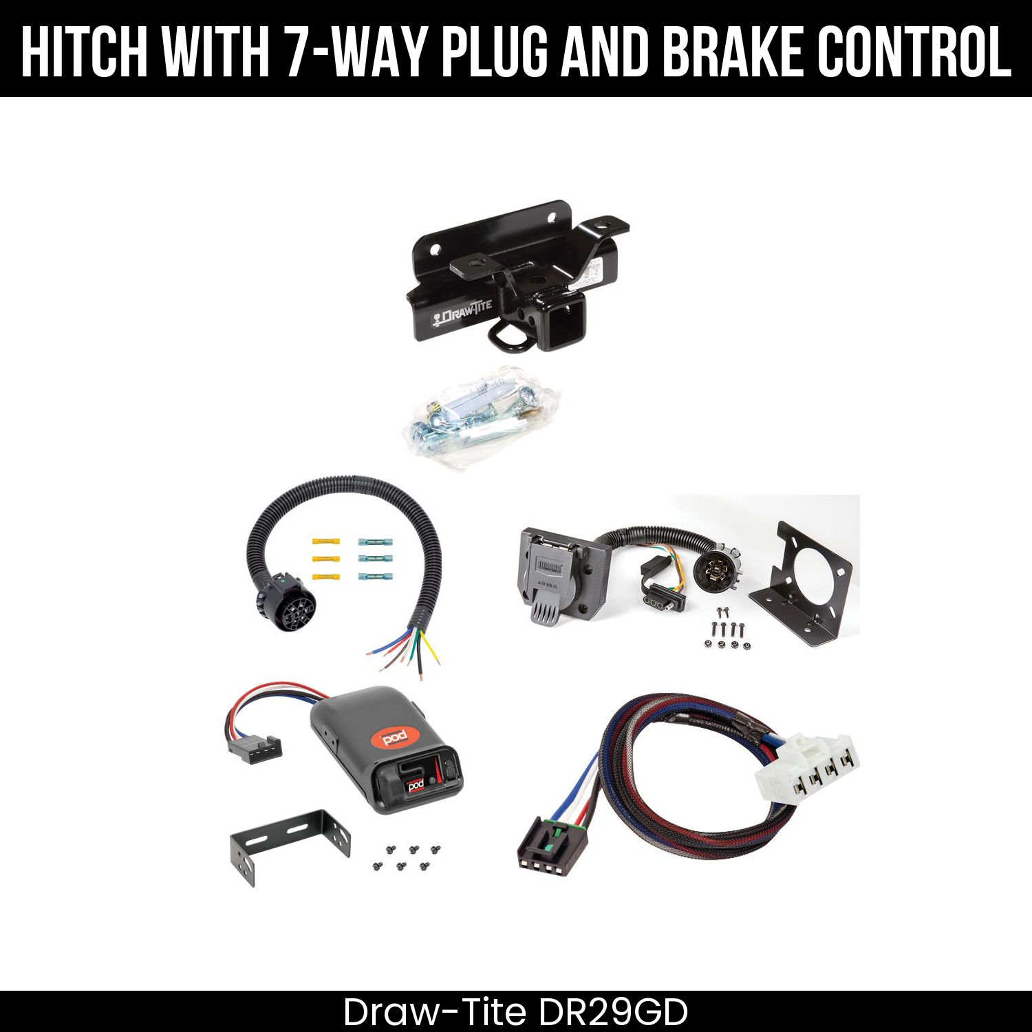 Trailer Hitch , 7-Way , Pro Series POD Brake Control