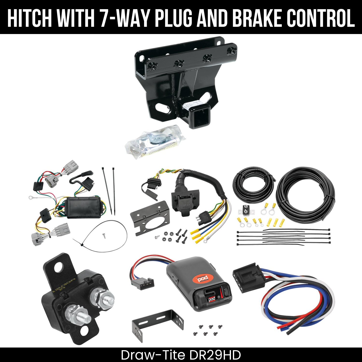 Trailer Hitch , 7-Way , Pro Series POD Brake Control