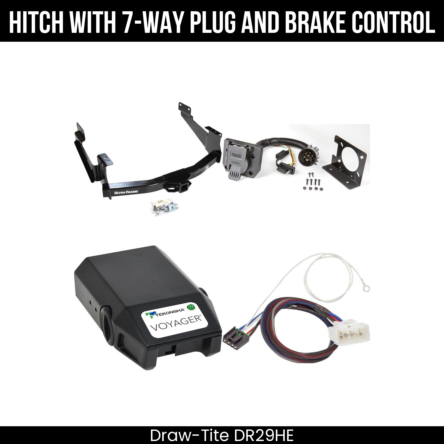 Trailer Hitch , 7-Way , Tekonsha Voyager Brake Control