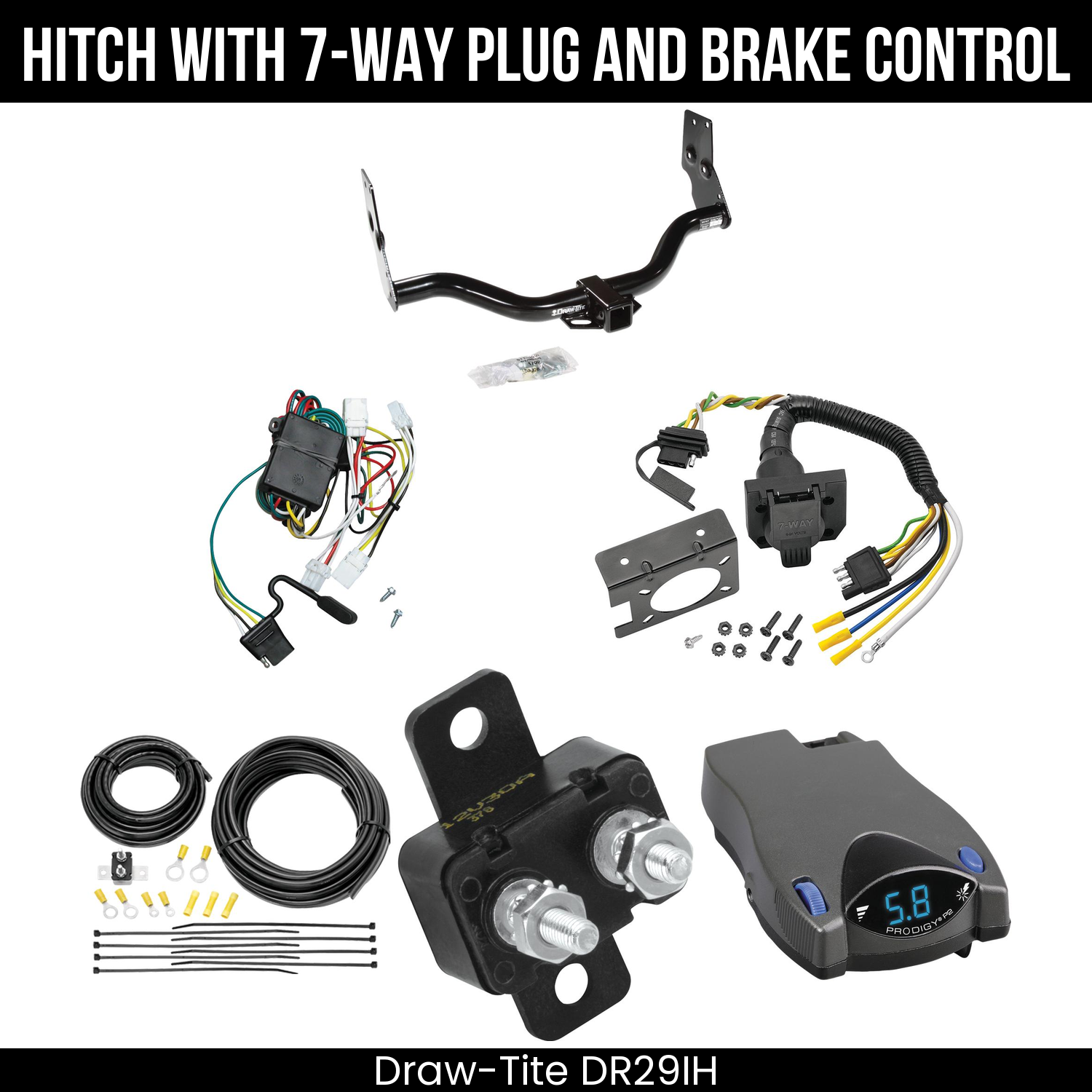 Trailer Hitch , 7-Way , Tekonsha Prodigy P2 Brake Control
