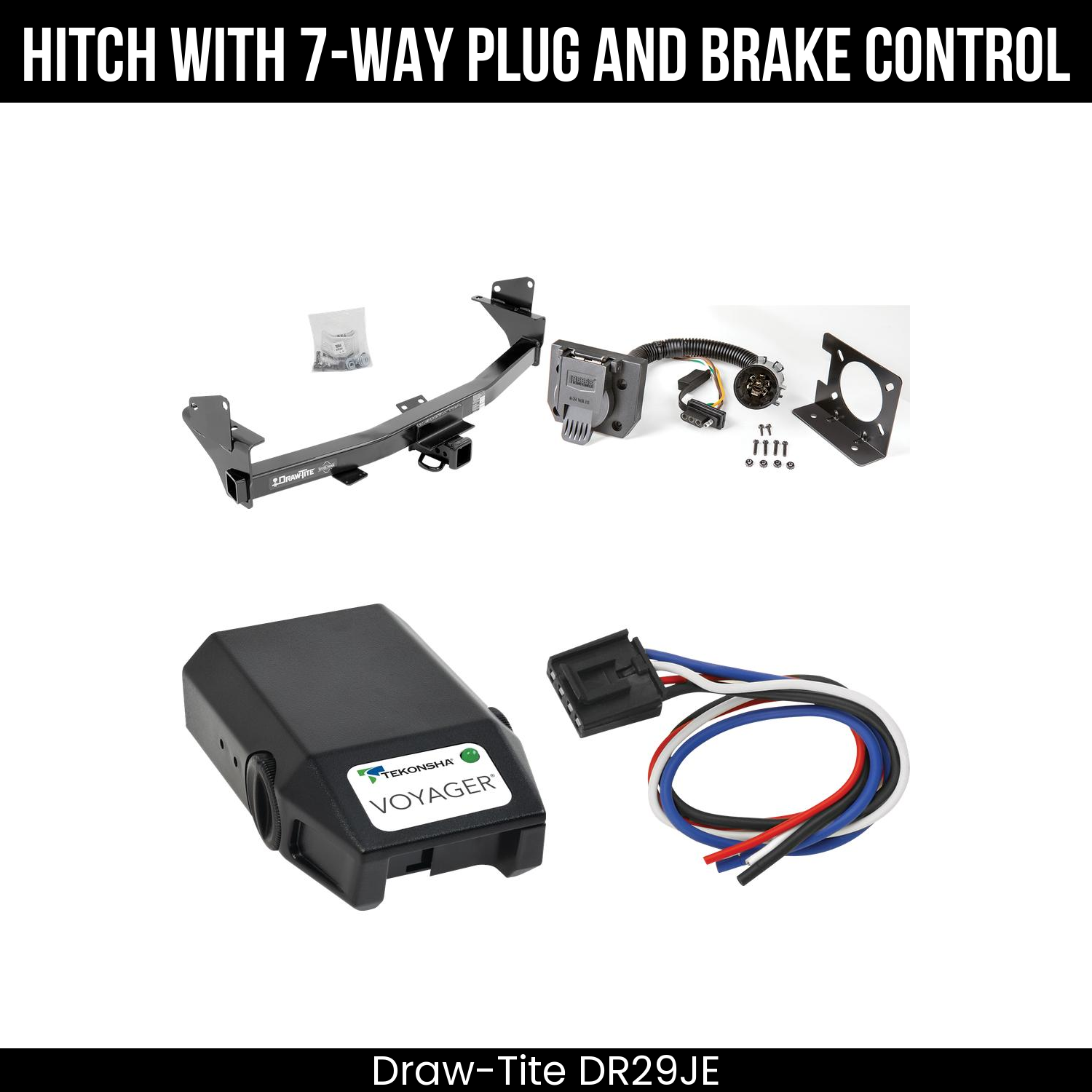 Trailer Hitch , 7-Way , Tekonsha Voyager Brake Control