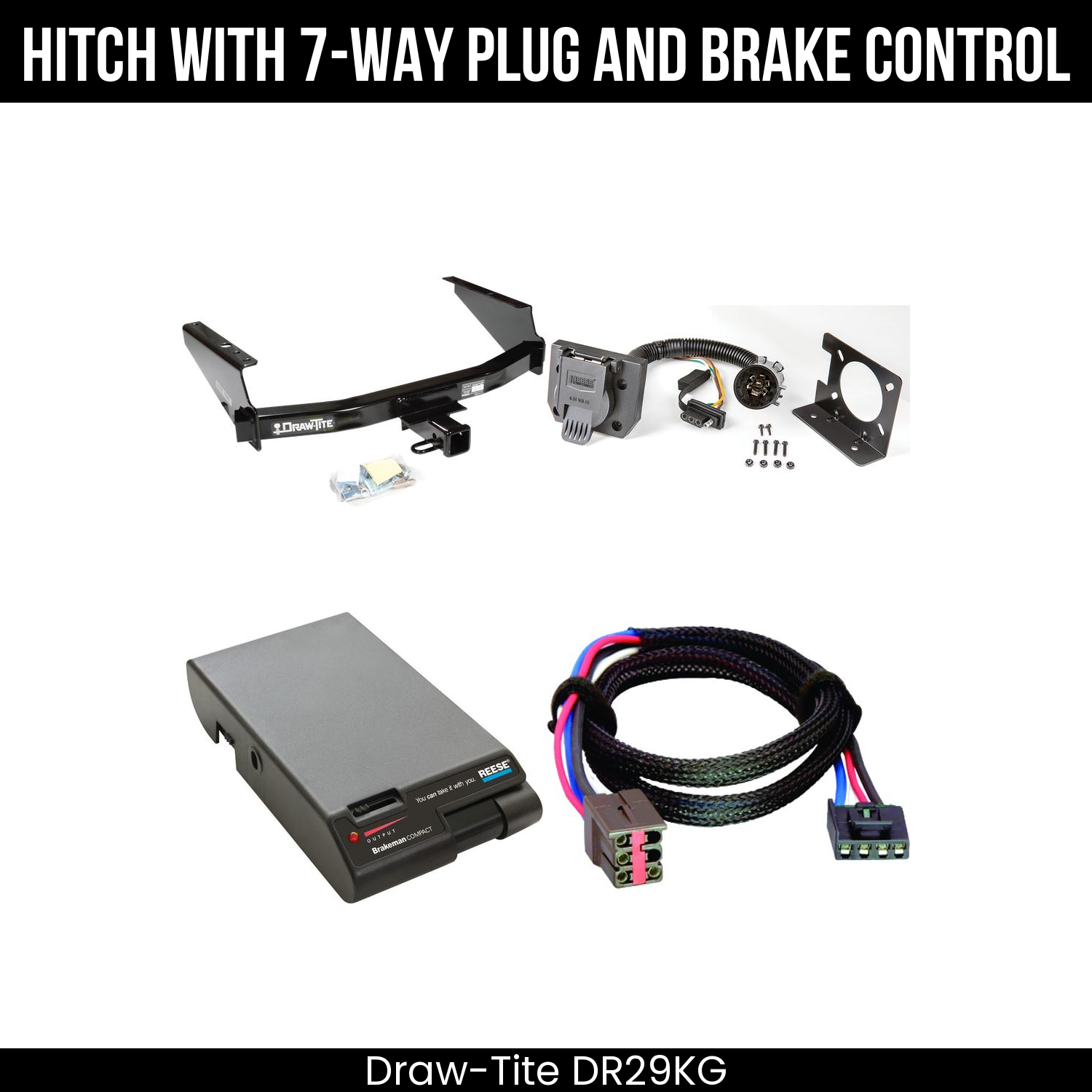 Trailer Hitch , 7-Way , Reese Brakeman Brake Control