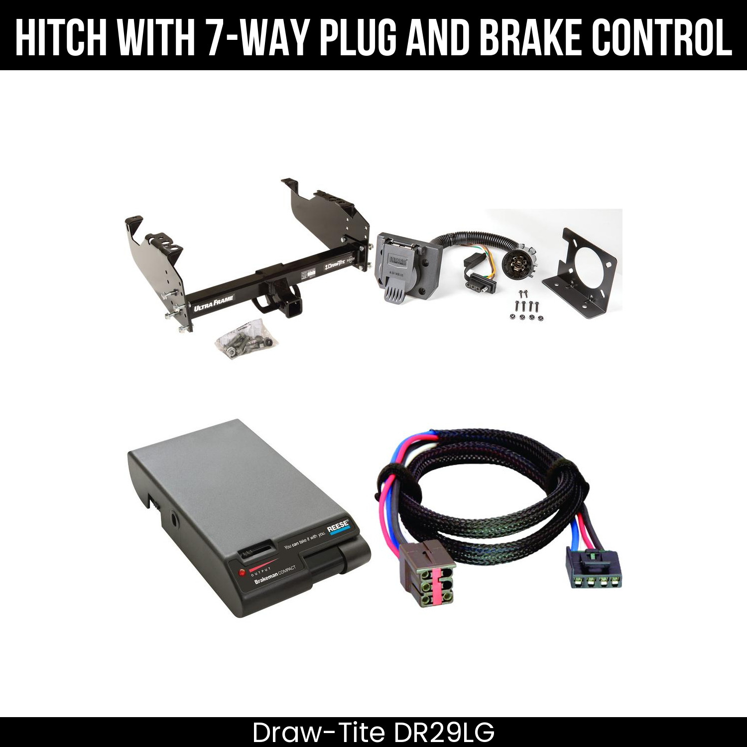 Trailer Hitch , 7-Way , Reese Brakeman Brake Control