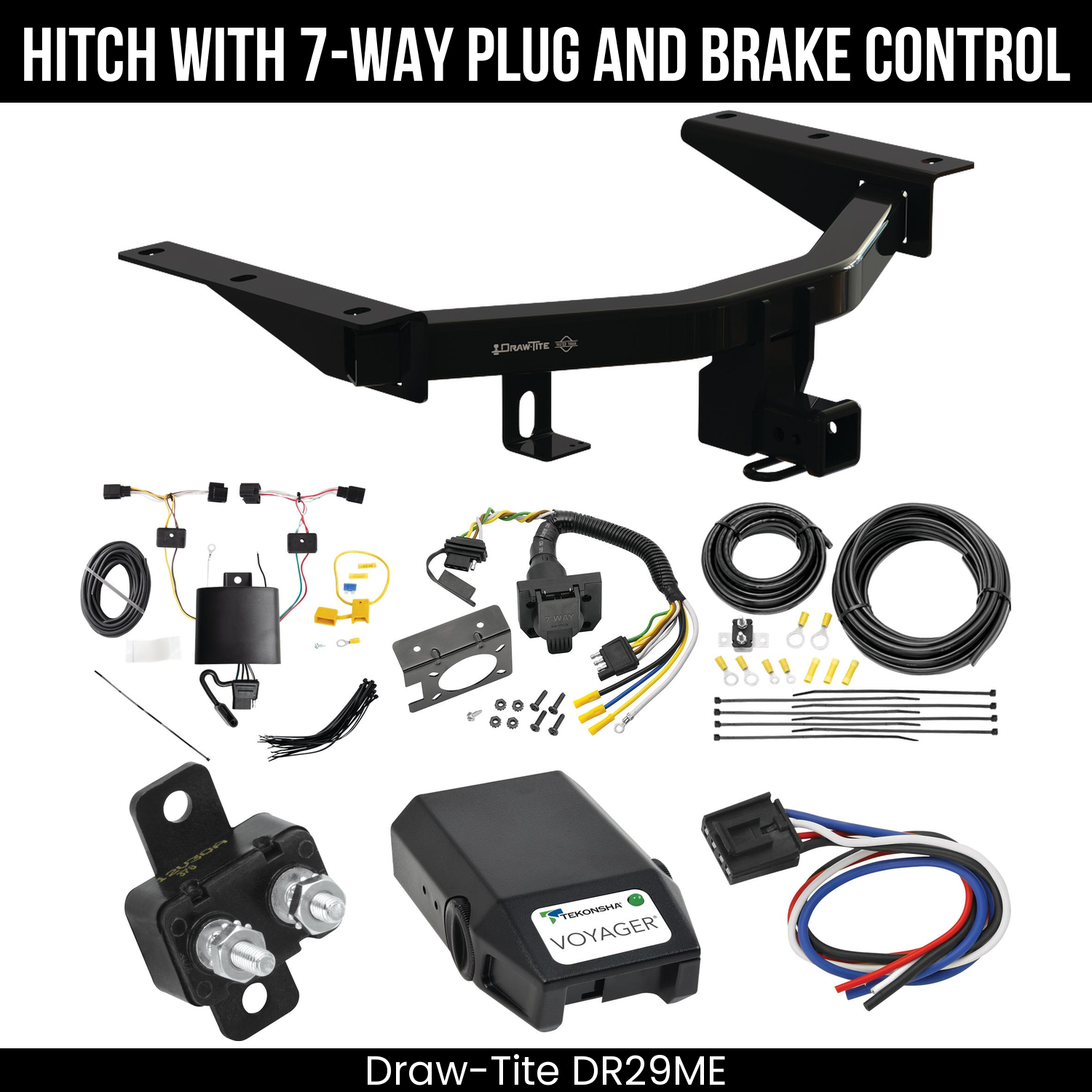 Trailer Hitch , 7-Way , Tekonsha Voyager Brake Control