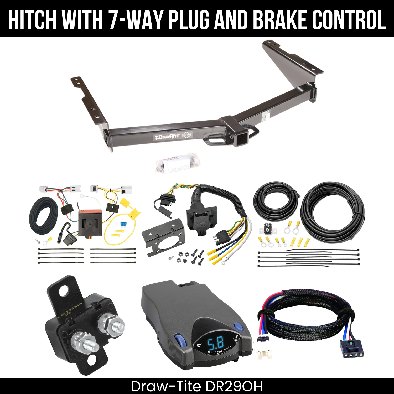 Trailer Hitch , 7-Way , Tekonsha Prodigy P2 Brake Control