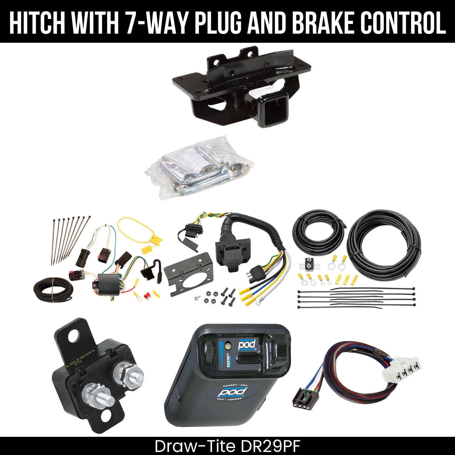 Trailer Hitch , 7-Way , Reese POD Brake Control