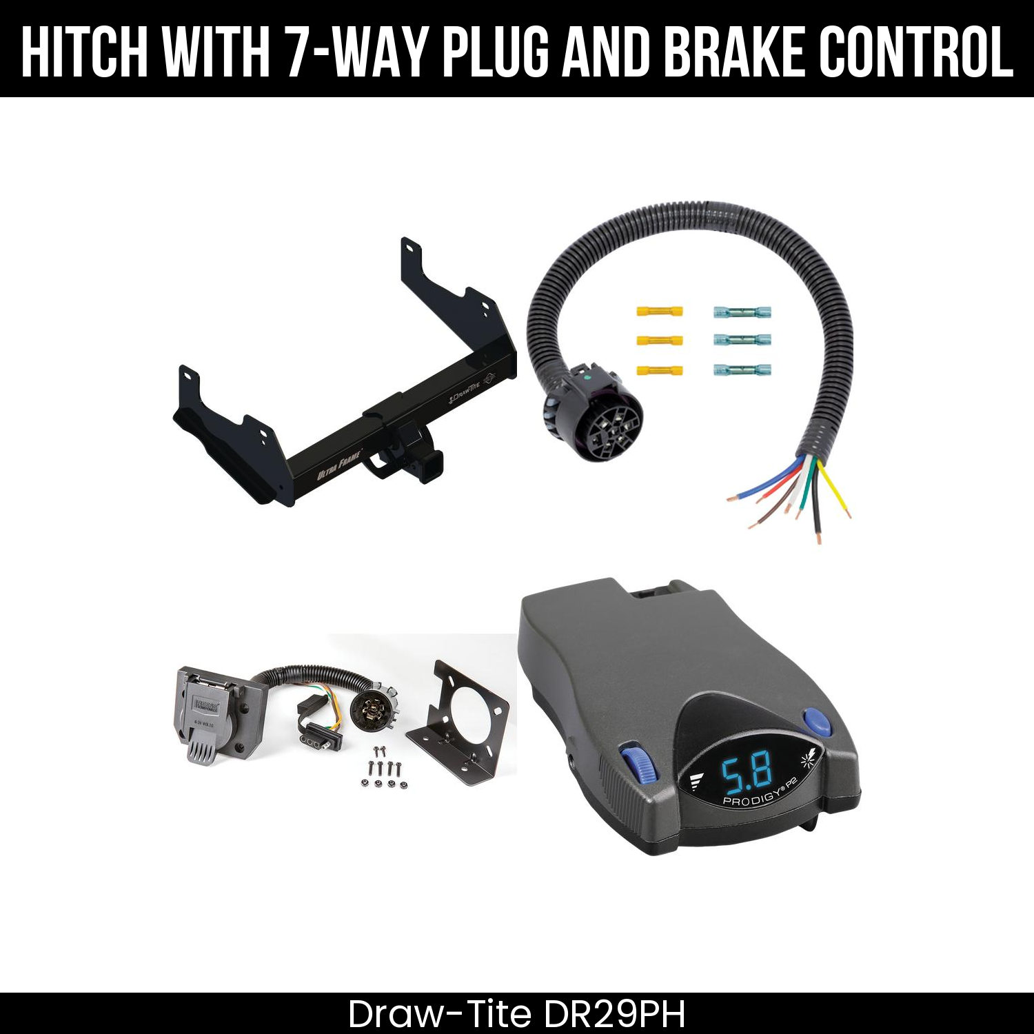 Trailer Hitch , 7-Way , Tekonsha Prodigy P2 Brake Control