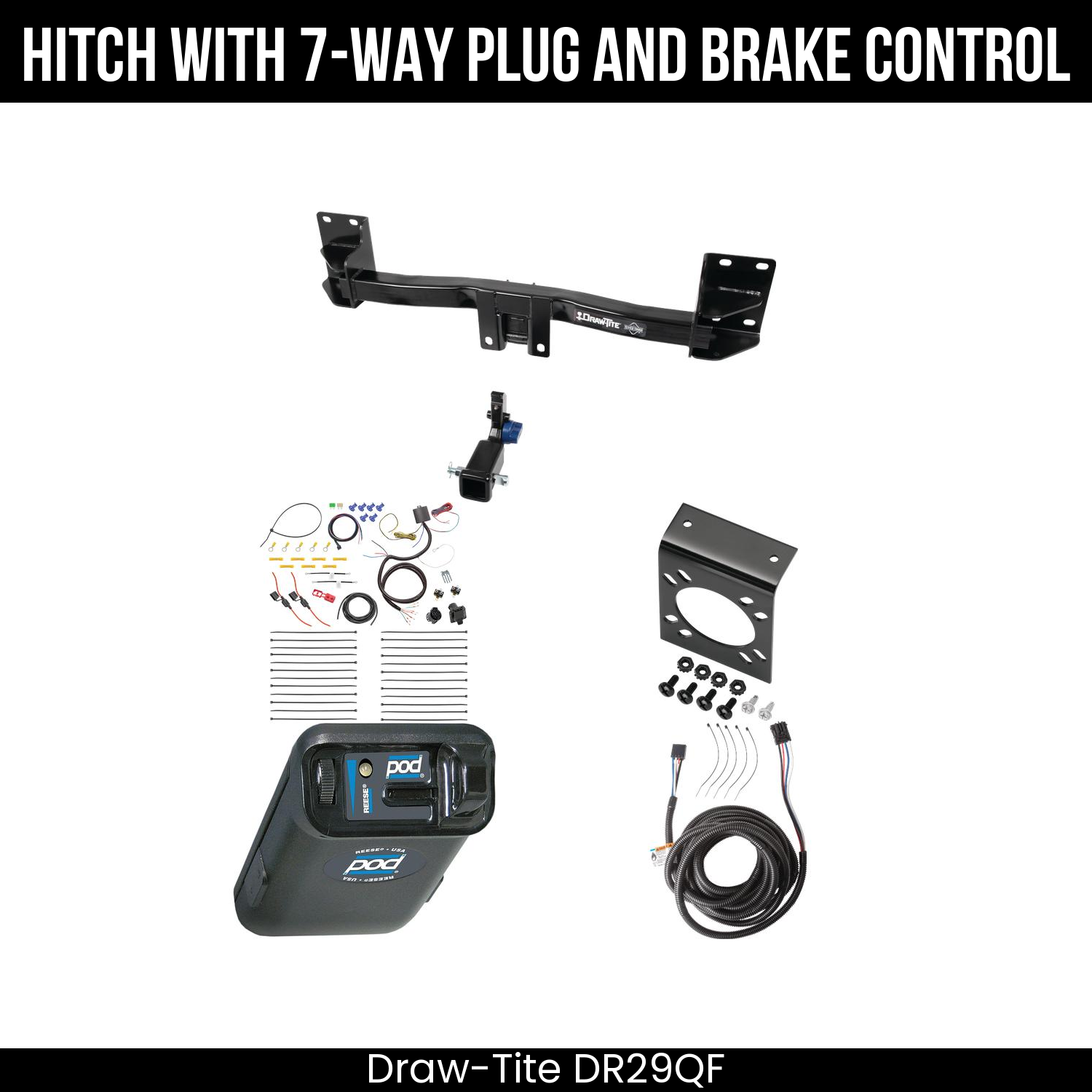 Trailer Hitch , 7-Way , Reese POD Brake Control
