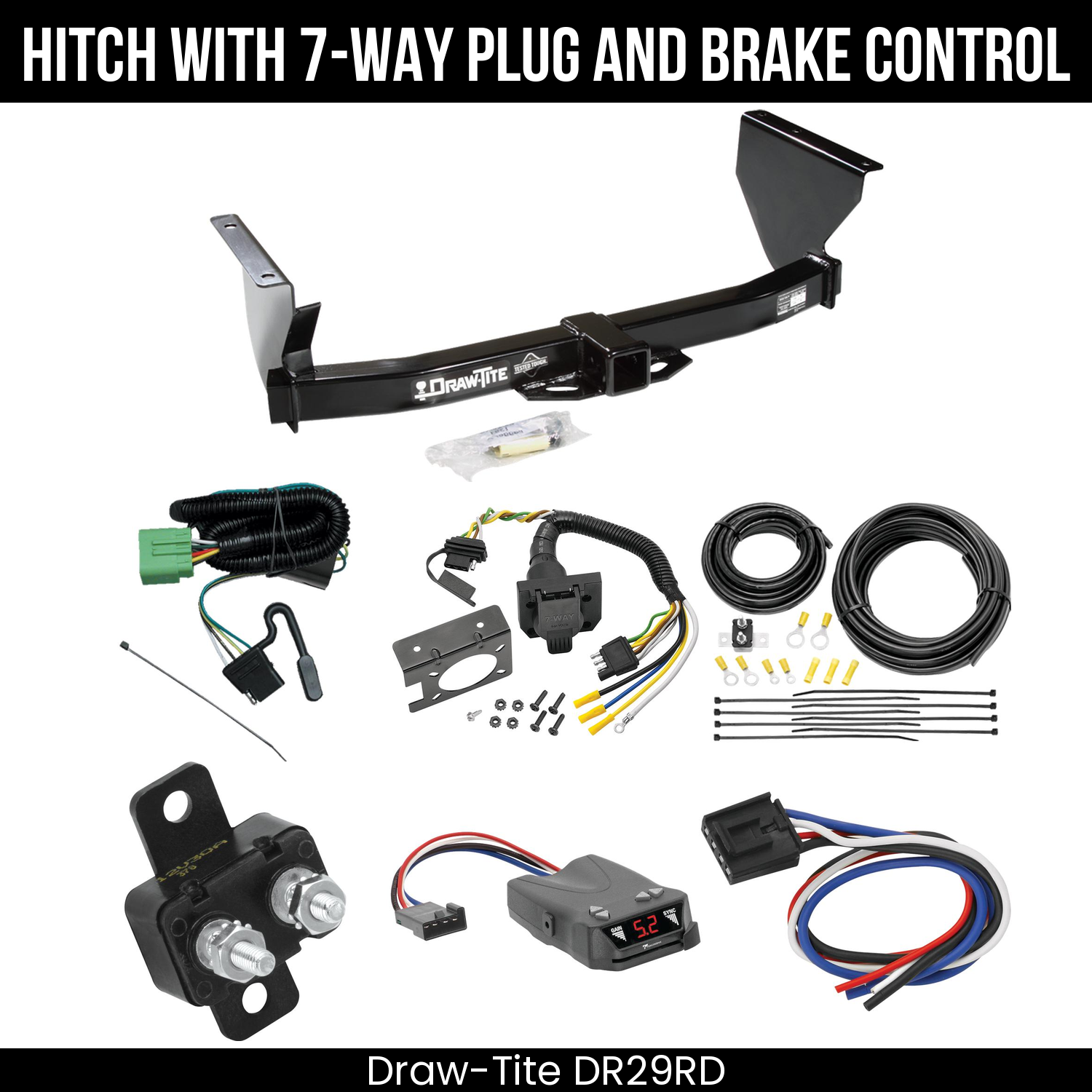 Trailer Hitch , 7-Way , Tekonsha Brakeman IV Brake Control
