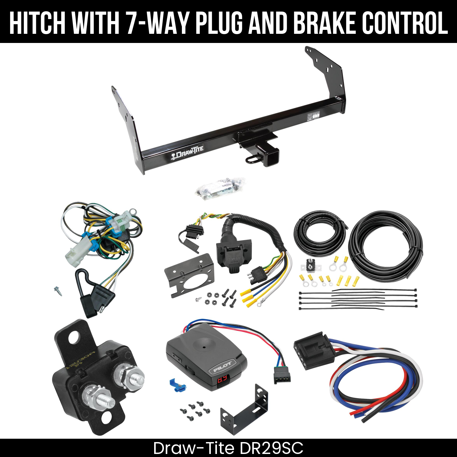 Trailer Hitch , 7-Way , Pro Series Pilot Brake Control