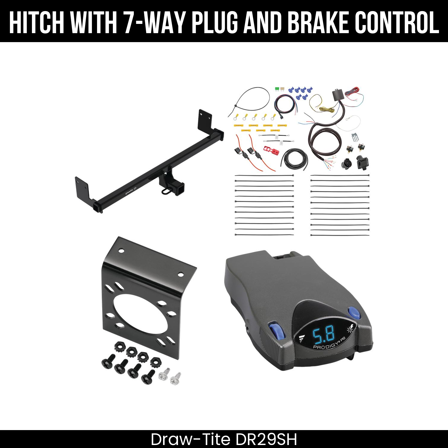 Trailer Hitch , 7-Way , Tekonsha Prodigy P2 Brake Control