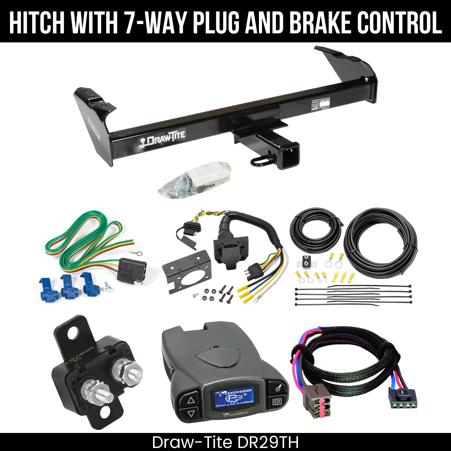 Trailer Hitch , 7-Way , Tekonsha Prodigy P3 Brake Control