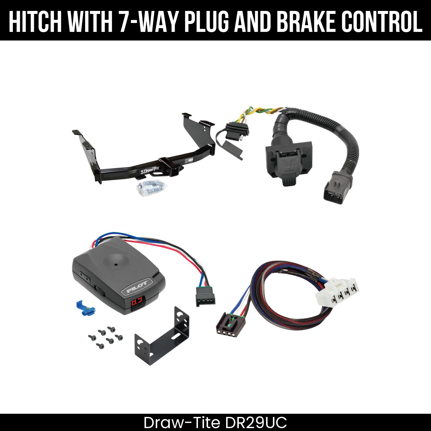 Trailer Hitch , 7-Way , Pro Series Pilot Brake Control