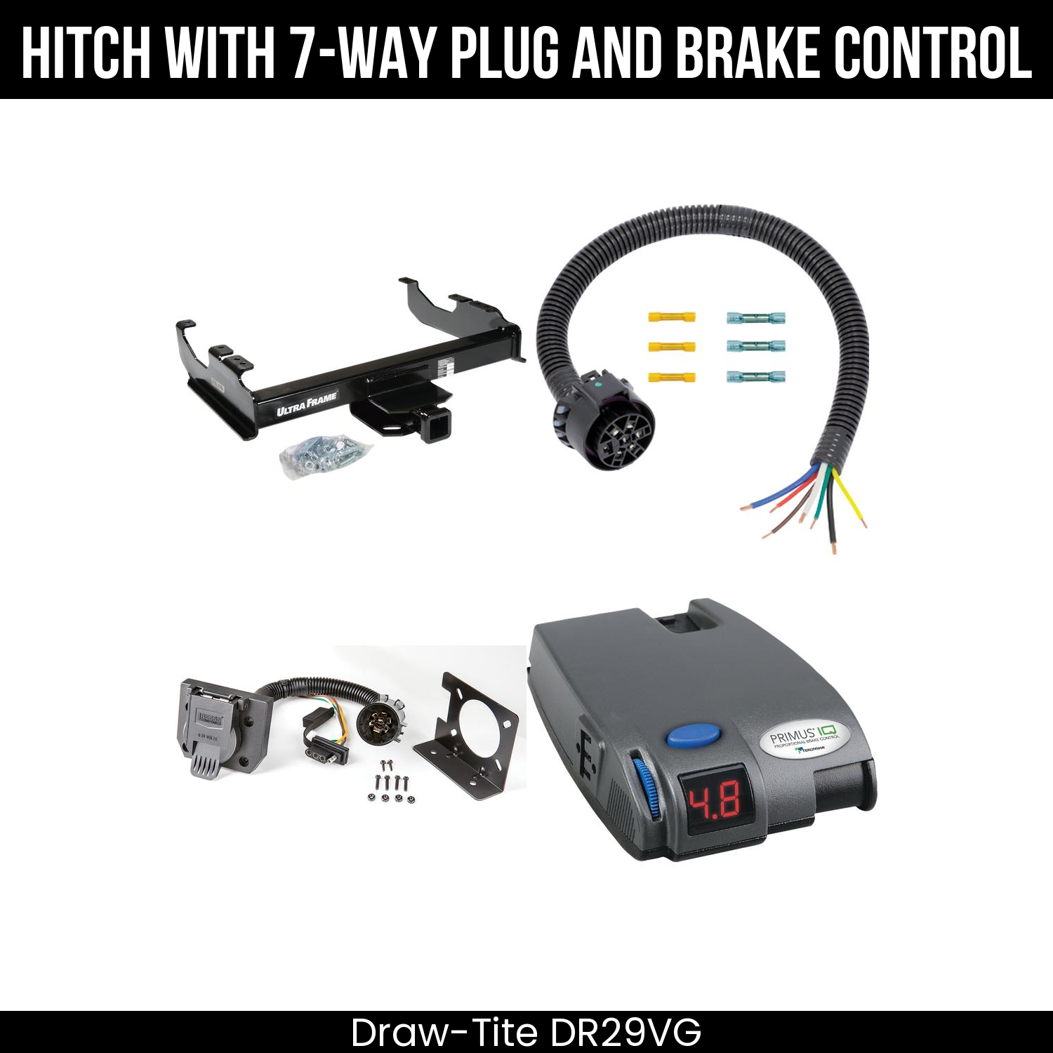 Trailer Hitch , 7-Way , Tekonsha Primus IQ Brake Control