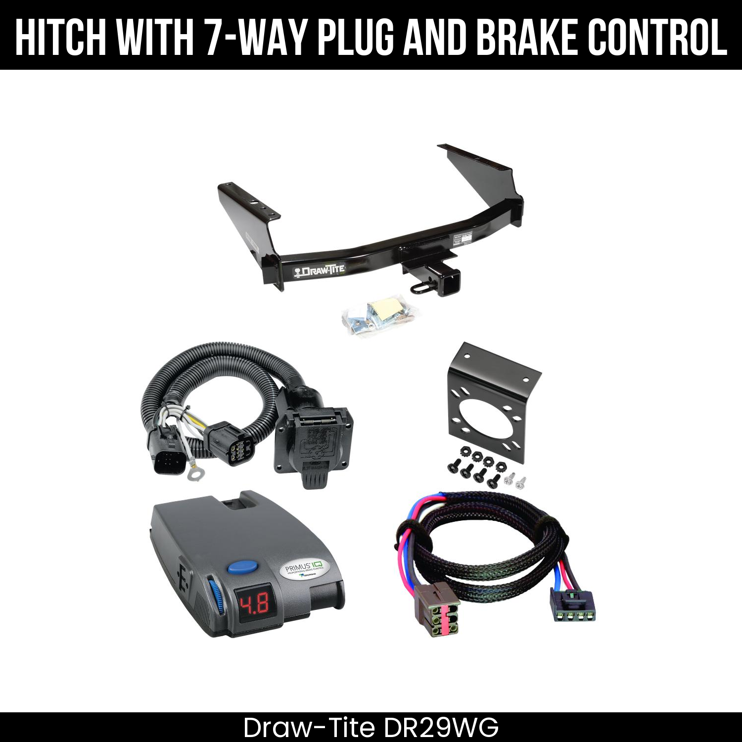 Trailer Hitch , 7-Way , Tekonsha Primus IQ Brake Control