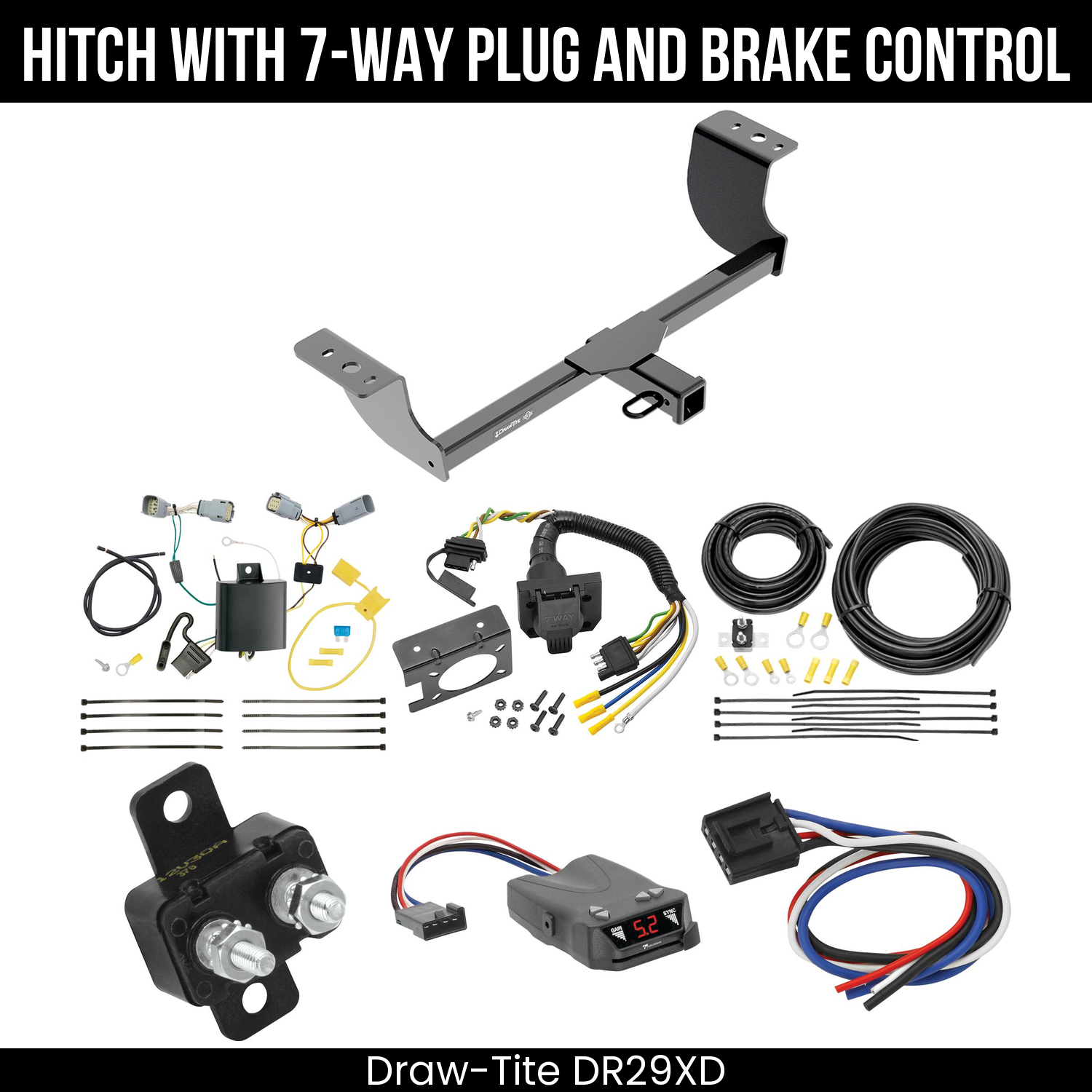 Trailer Hitch , 7-Way , Tekonsha Brakeman IV Brake Control