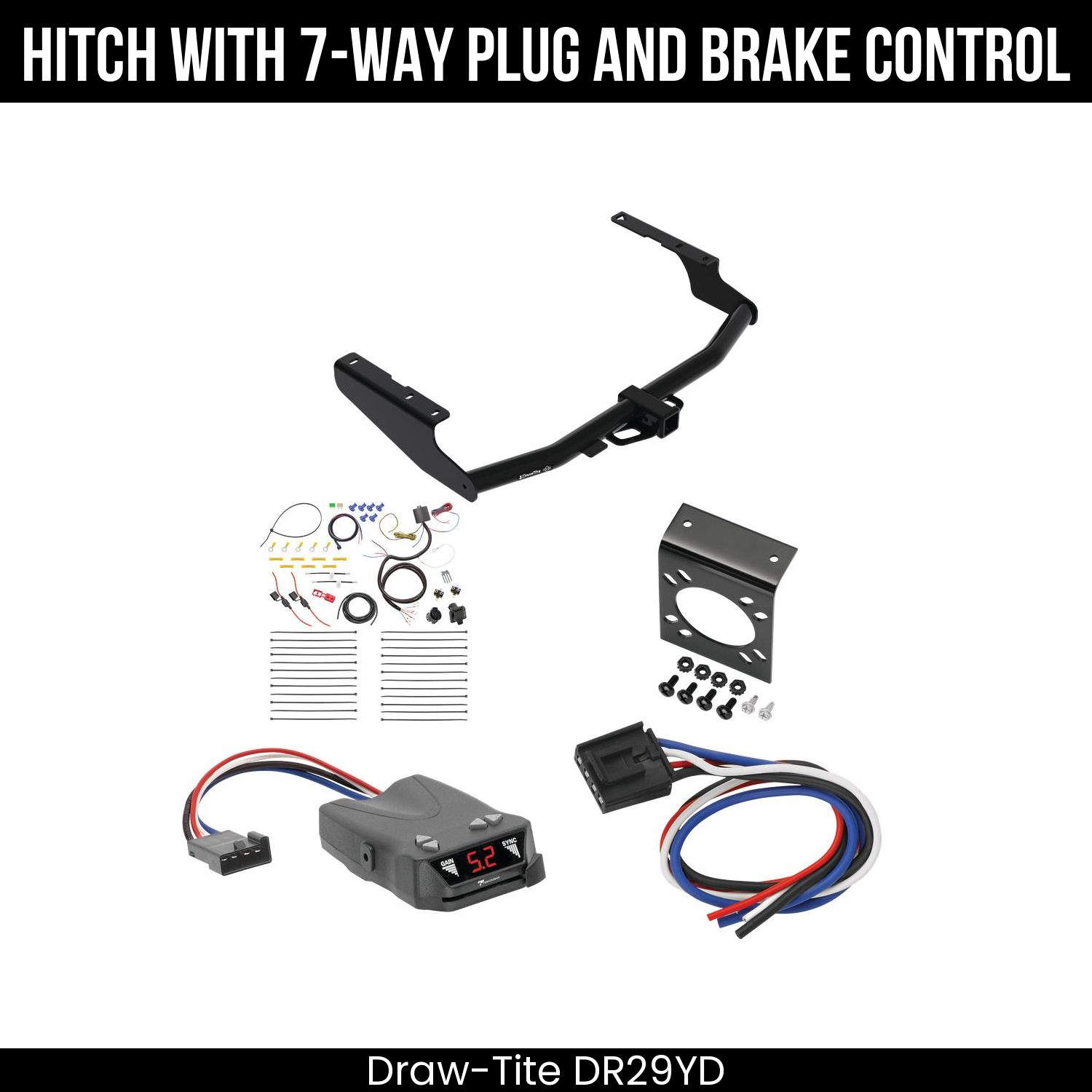 Trailer Hitch , 7-Way , Tekonsha Brakeman IV Brake Control