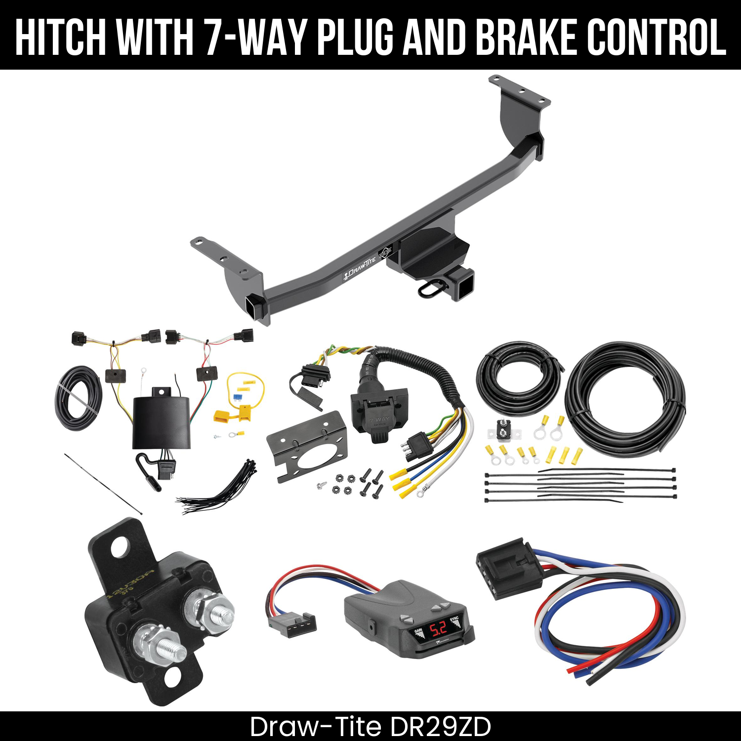 Trailer Hitch , 7-Way , Tekonsha Brakeman IV Brake Control