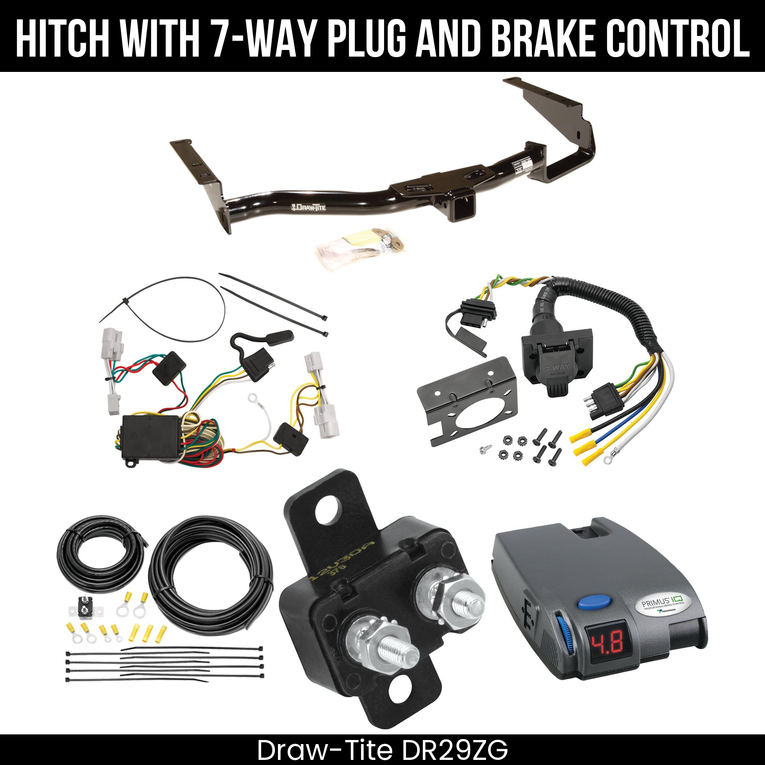 Trailer Hitch , 7-Way , Tekonsha Primus IQ Brake Control