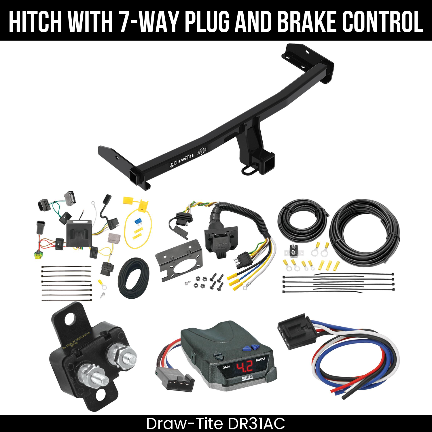Trailer Hitch , 7-Way , Reese Brake EVN Control