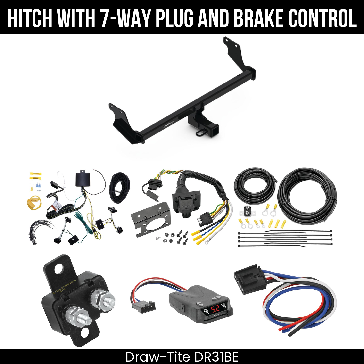 Trailer Hitch , 7-Way , Tekonsha Brakeman IV Brake Control