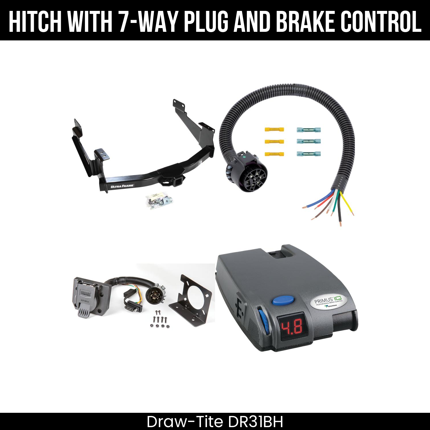 Trailer Hitch , 7-Way , Tekonsha Primus IQ Brake Control