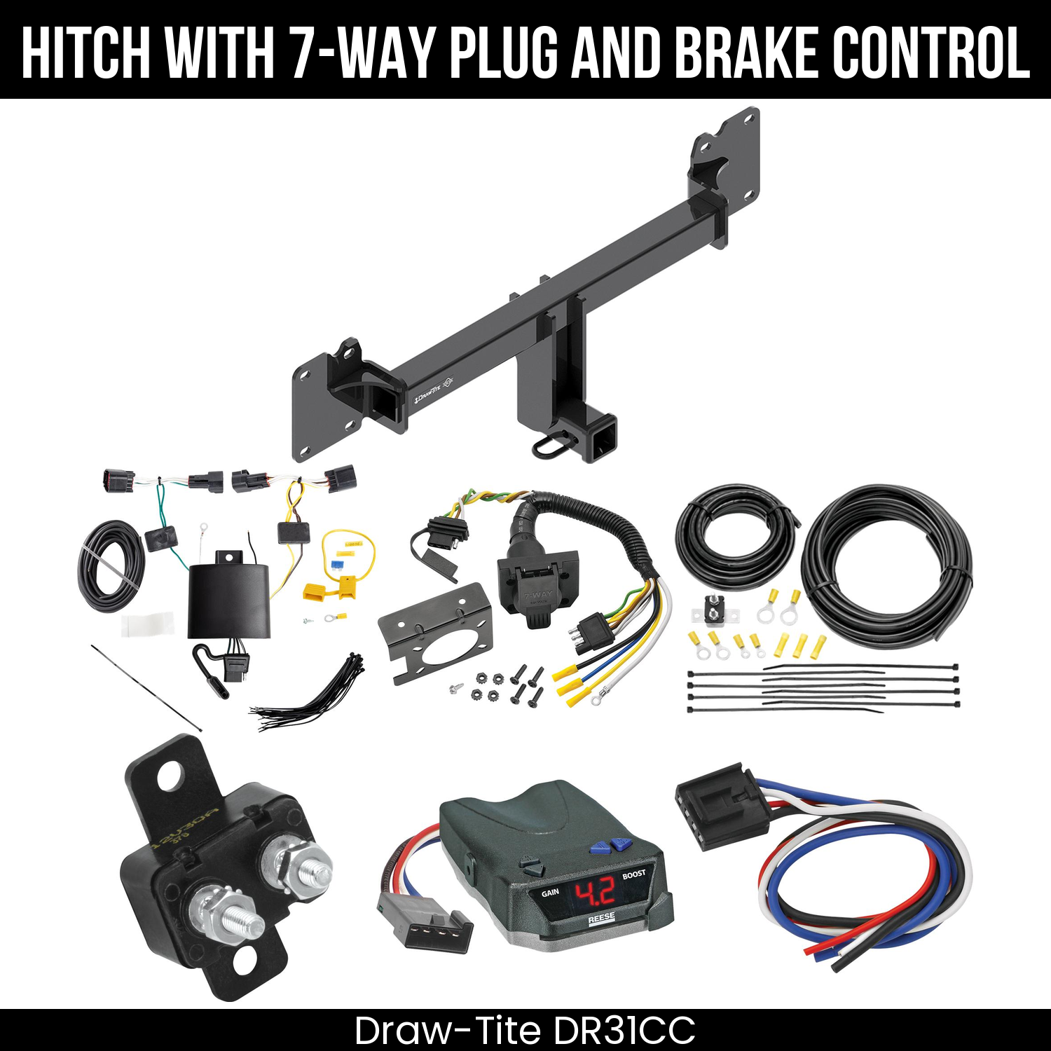 Trailer Hitch , 7-Way , Reese Brake EVN Control