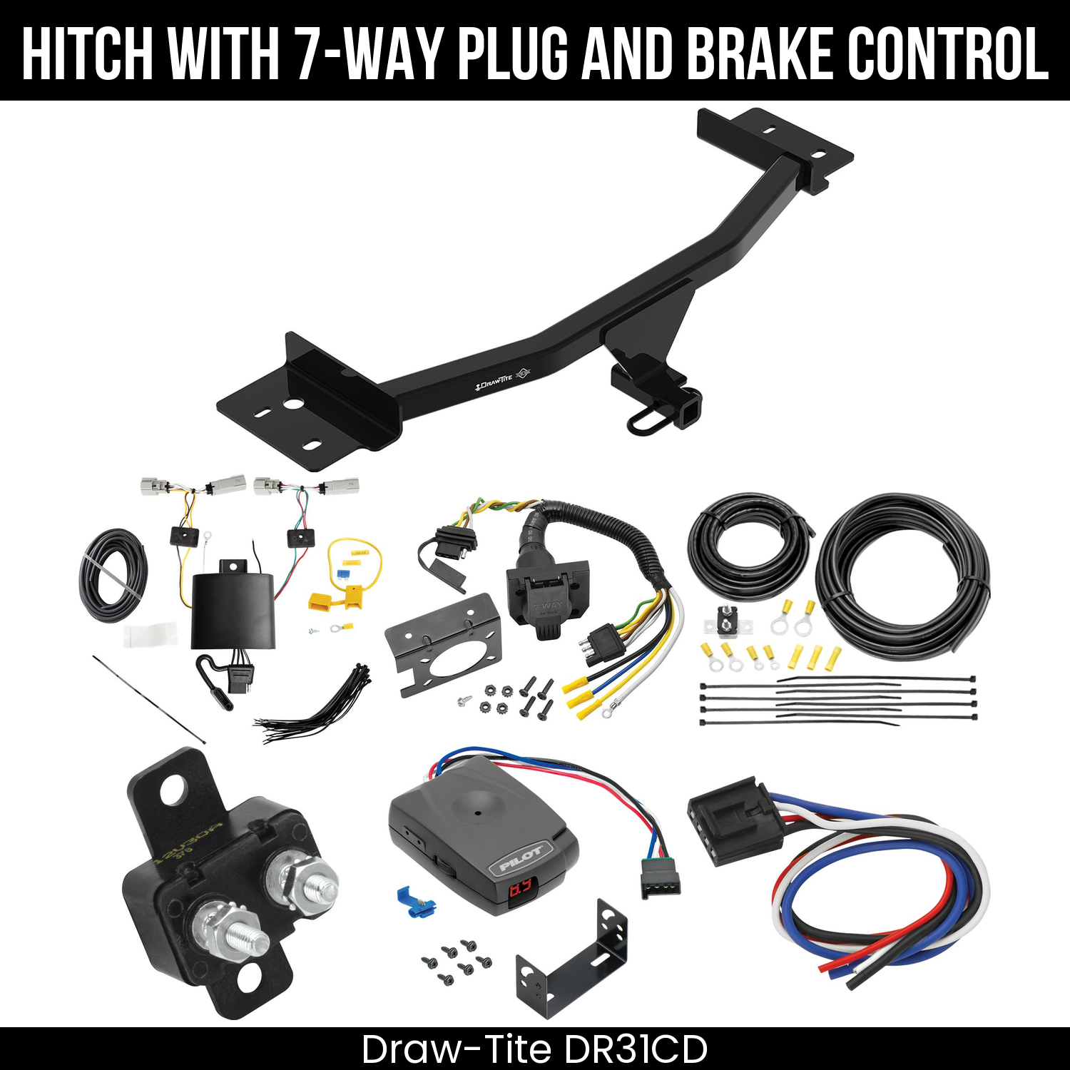 Trailer Hitch , 7-Way , Pro Series Pilot Brake Control