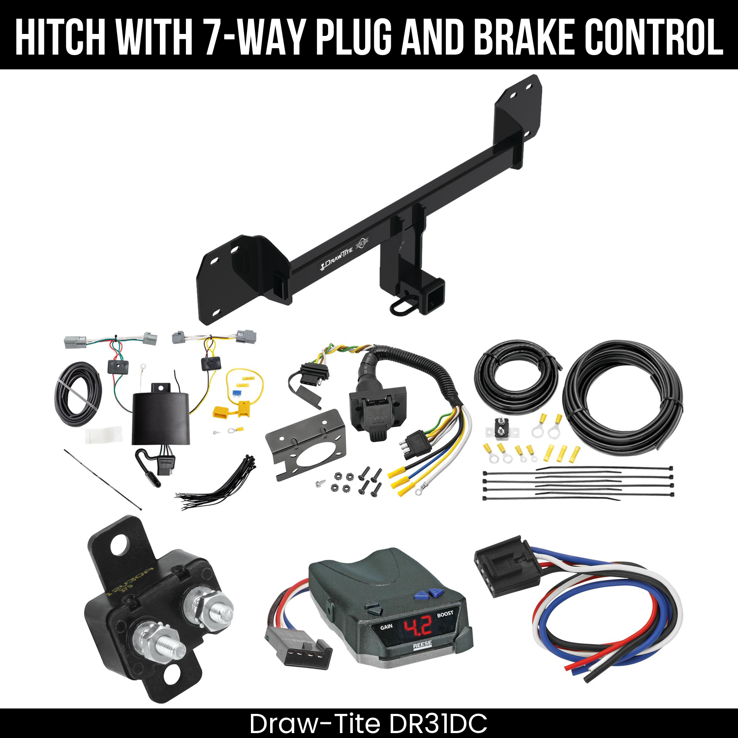 Trailer Hitch , 7-Way , Reese Brake EVN Control