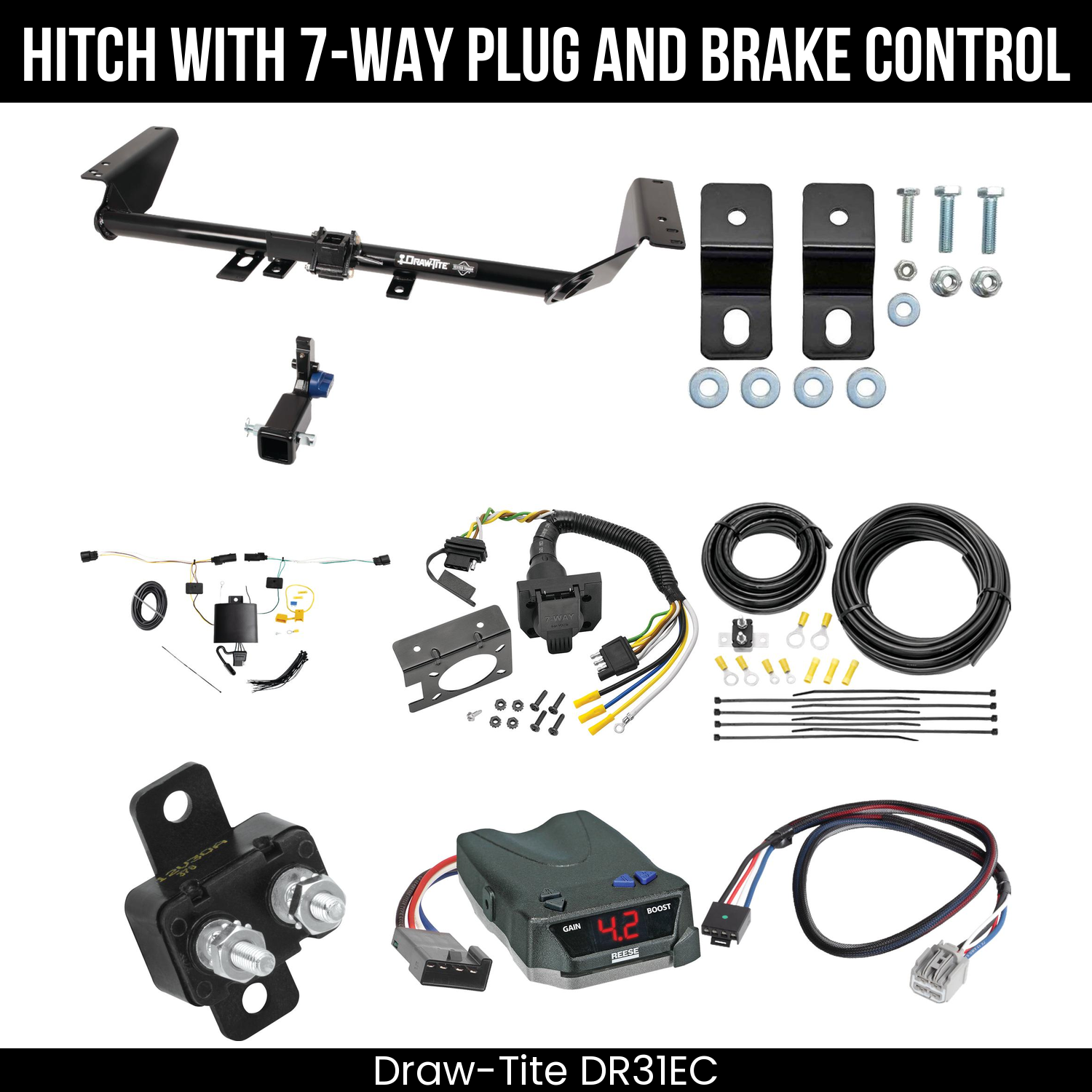Trailer Hitch , 7-Way , Reese Brake EVN Control