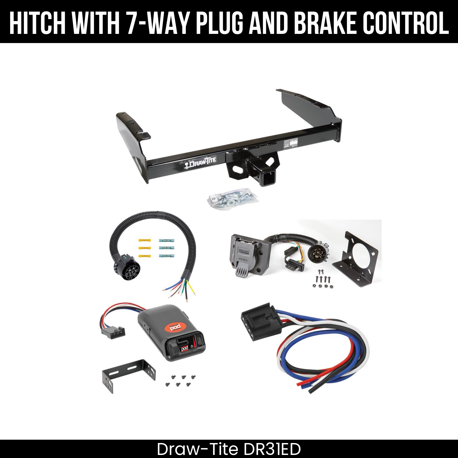 Trailer Hitch , 7-Way , Pro Series POD Brake Control