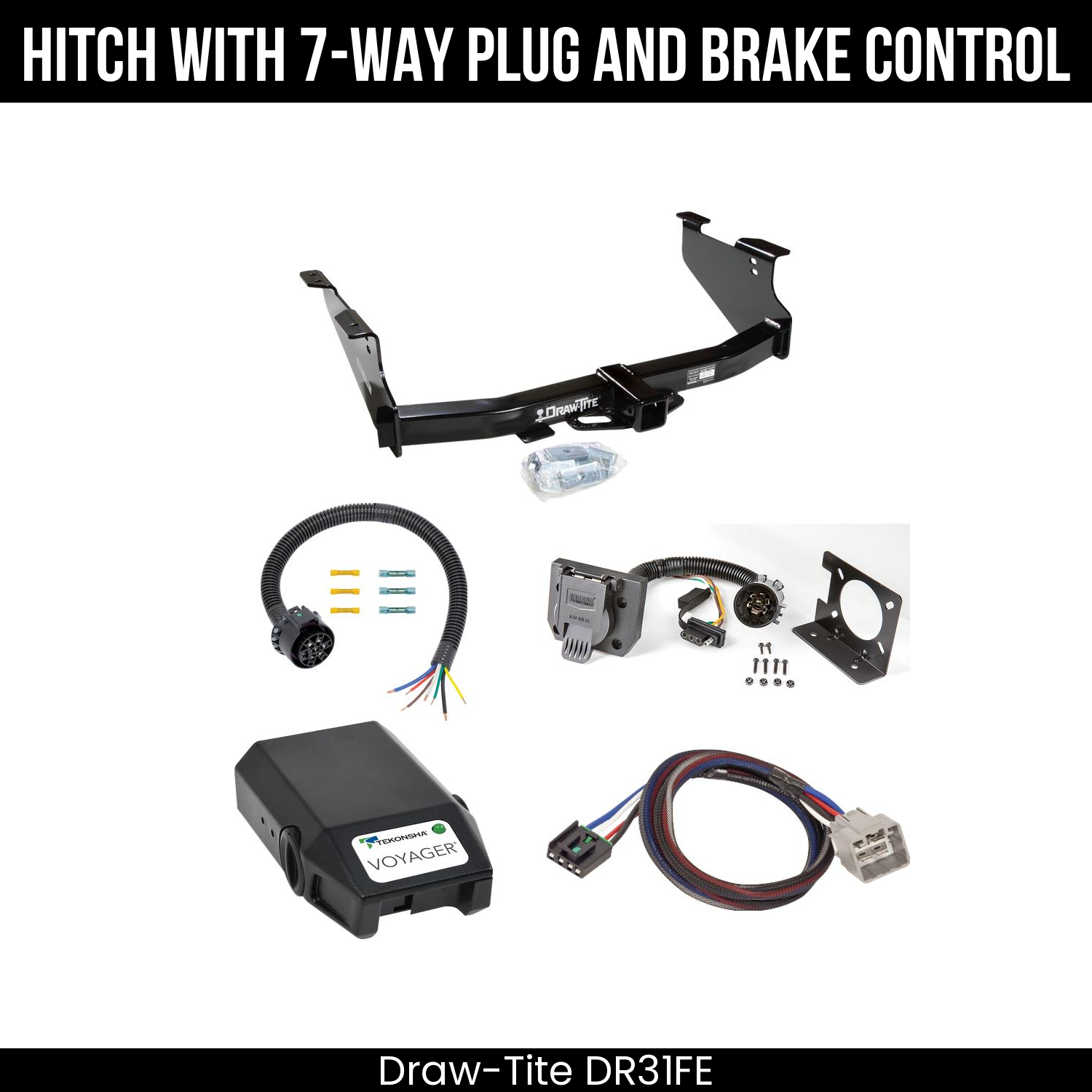 Trailer Hitch , 7-Way , Tekonsha Voyager Brake Control