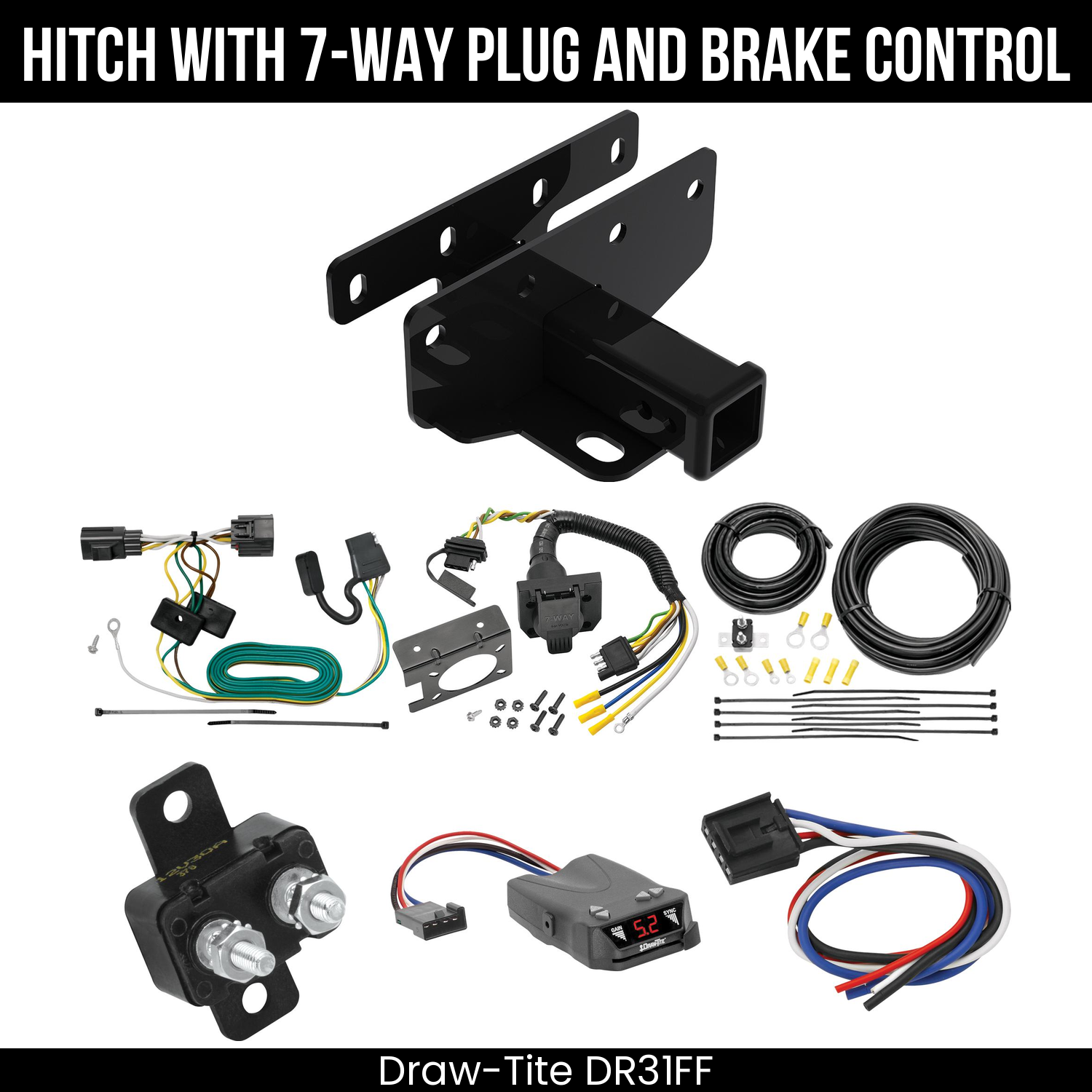 Trailer Hitch , 7-Way , Draw-Tite Activator IV Brake Control