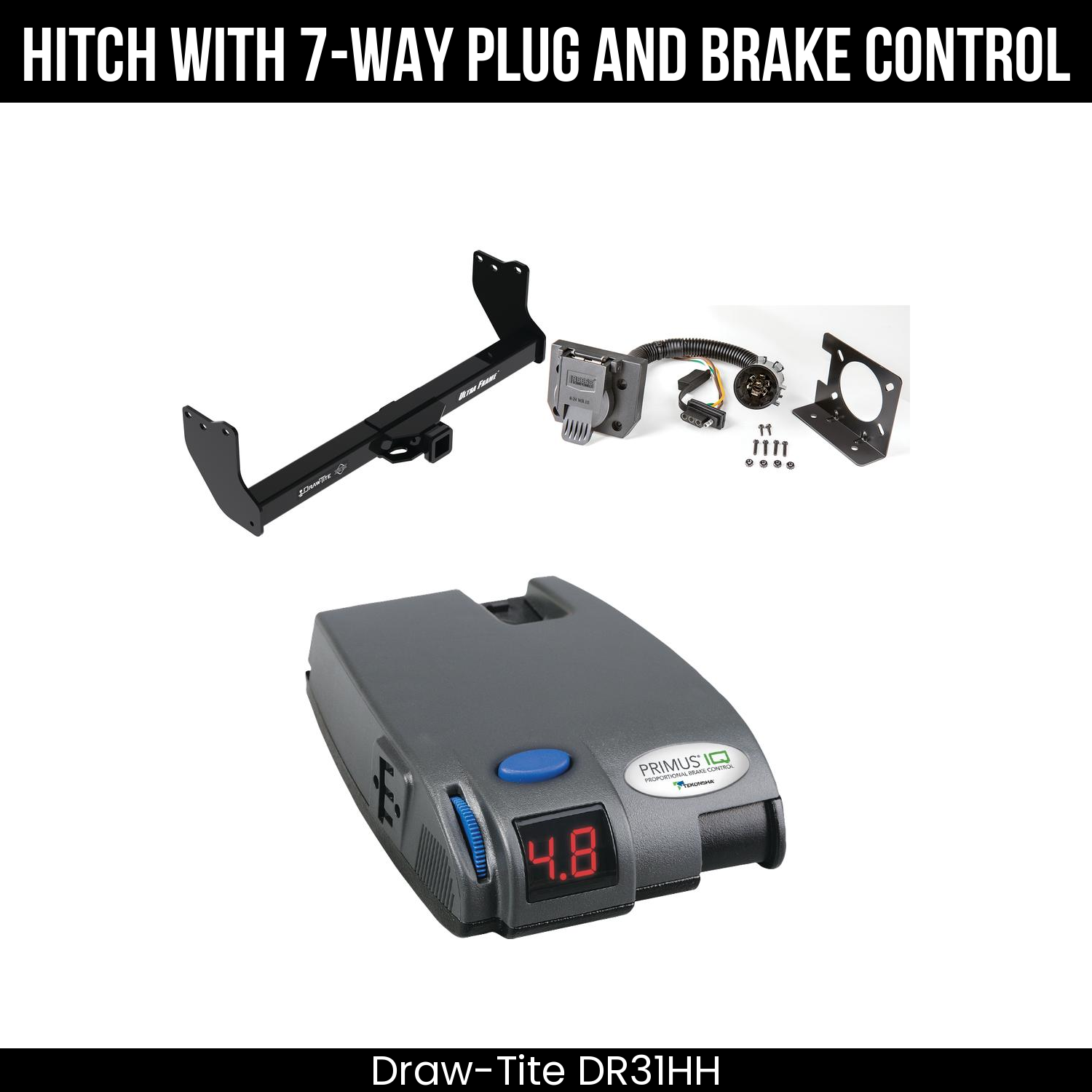 Trailer Hitch , 7-Way , Tekonsha Primus IQ Brake Control