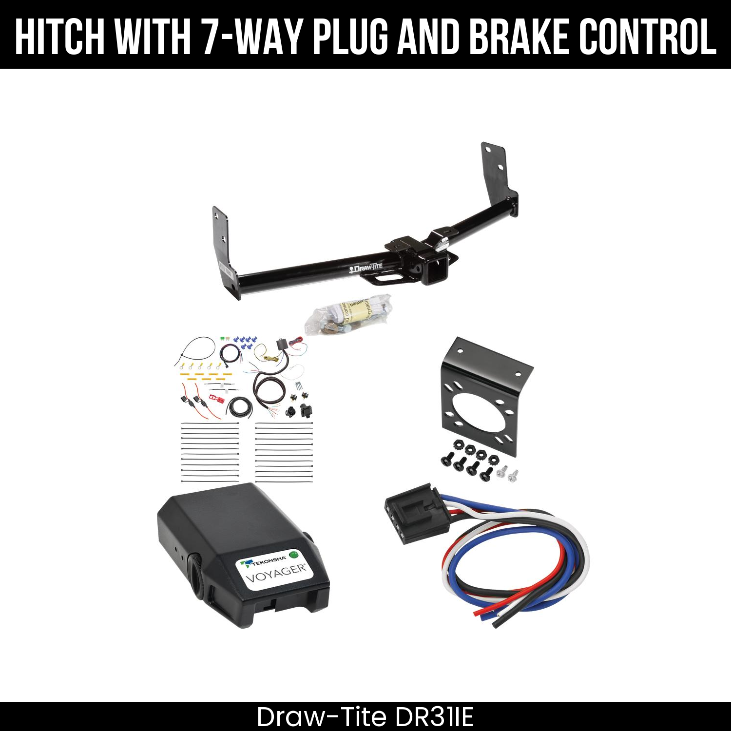 Trailer Hitch , 7-Way , Tekonsha Voyager Brake Control