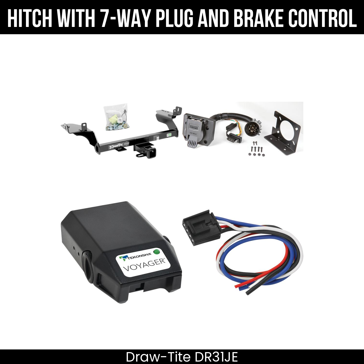 Trailer Hitch , 7-Way , Tekonsha Voyager Brake Control