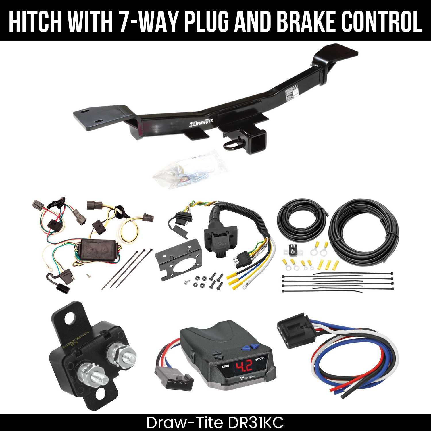 Trailer Hitch , 7-Way , Tekonsha Brake EVN Control