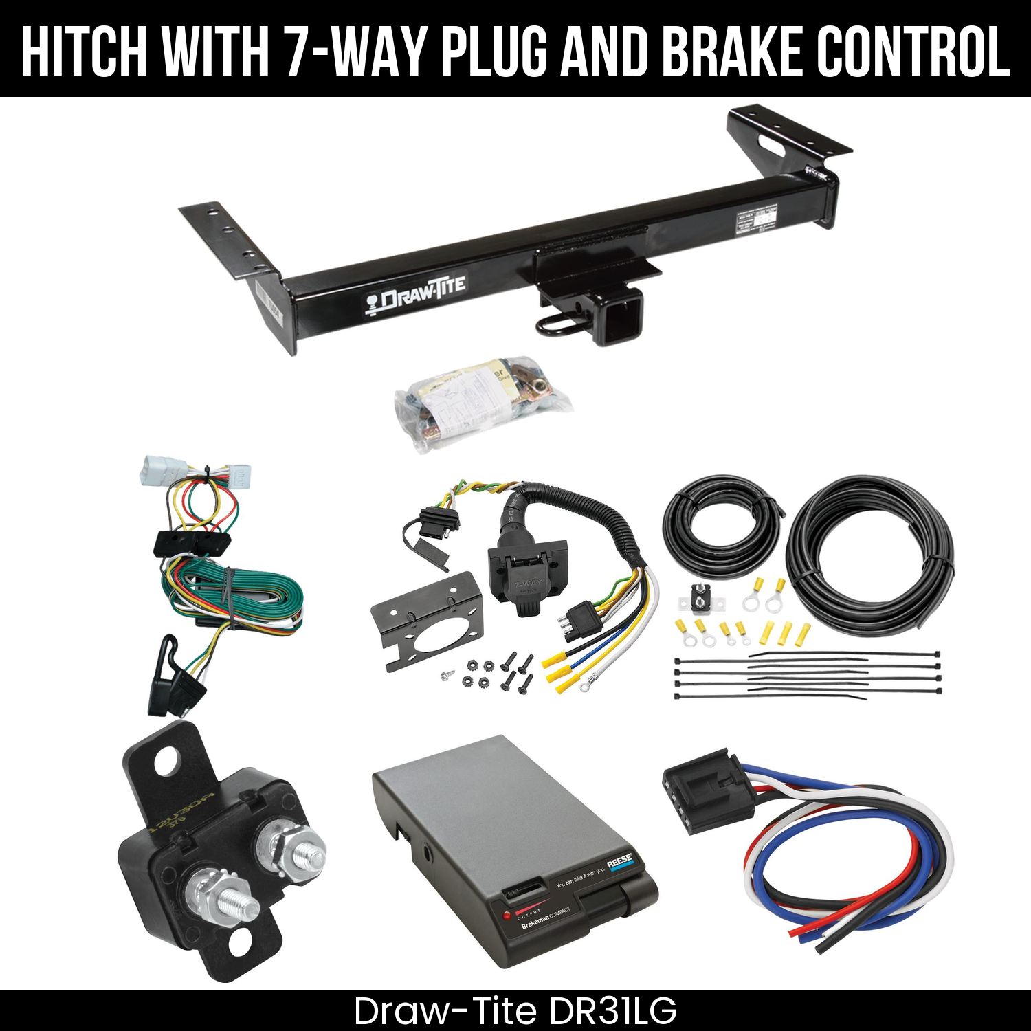 Trailer Hitch , 7-Way , Reese Brakeman Brake Control