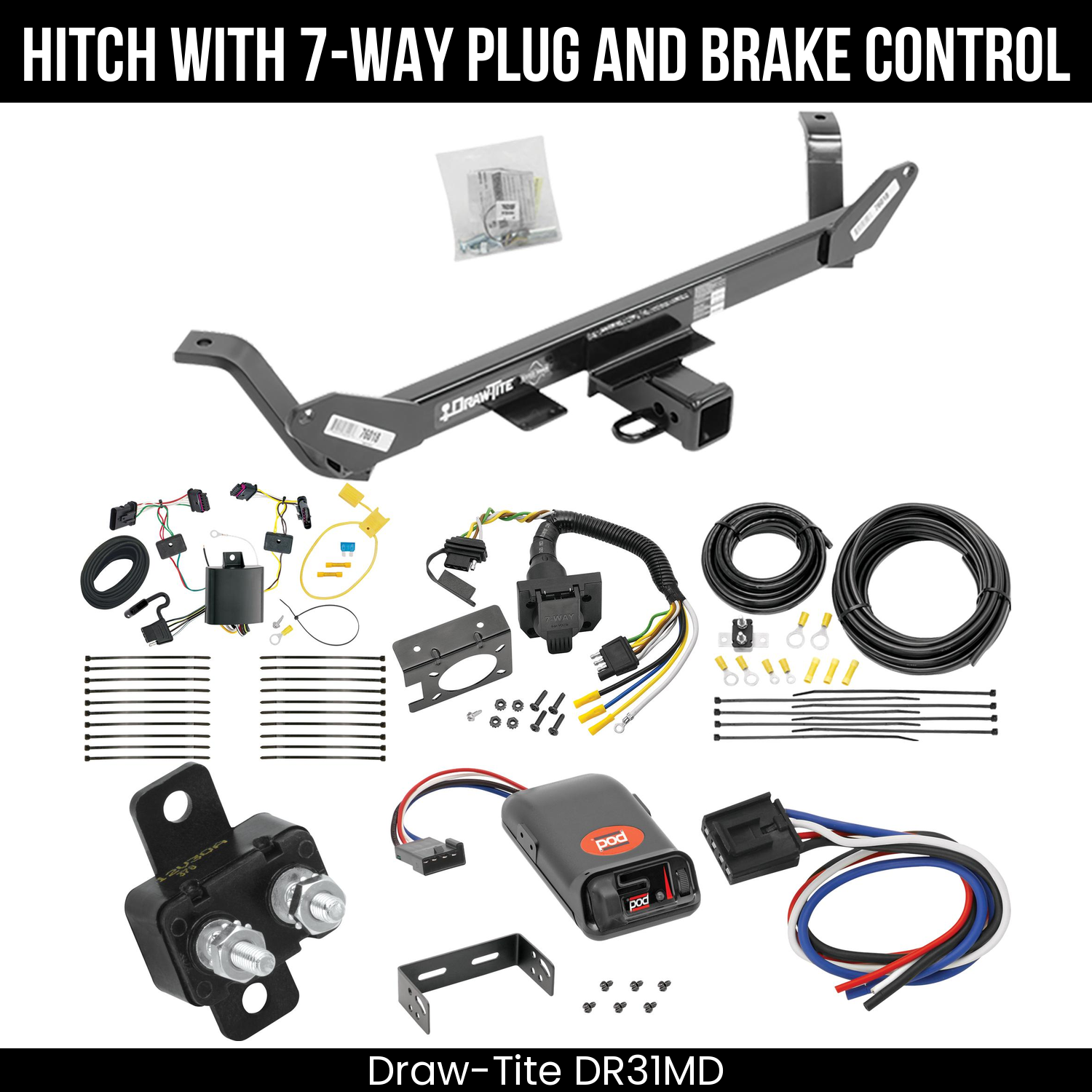 Trailer Hitch , 7-Way , Pro Series POD Brake Control