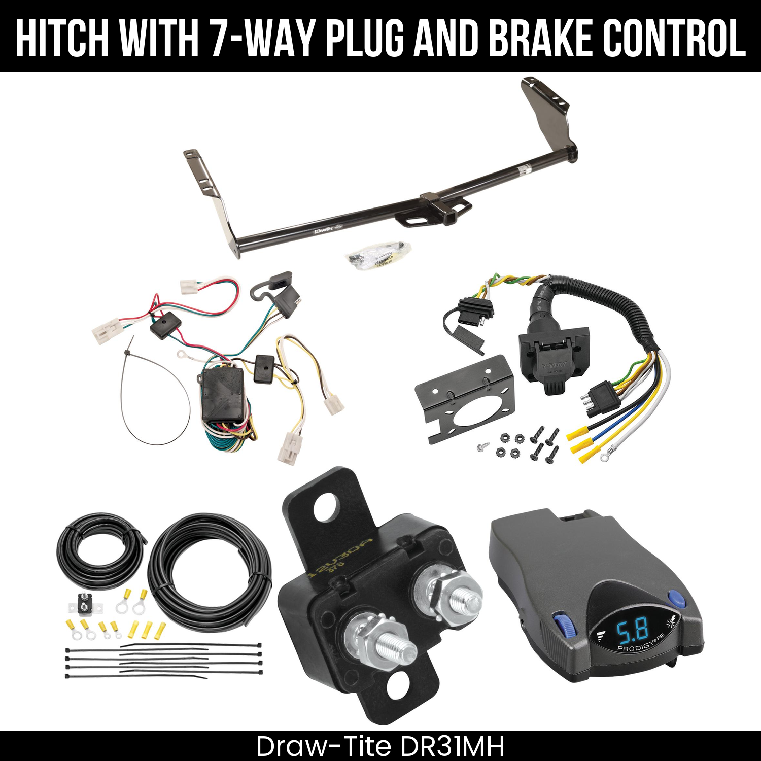 Trailer Hitch , 7-Way , Tekonsha Prodigy P2 Brake Control