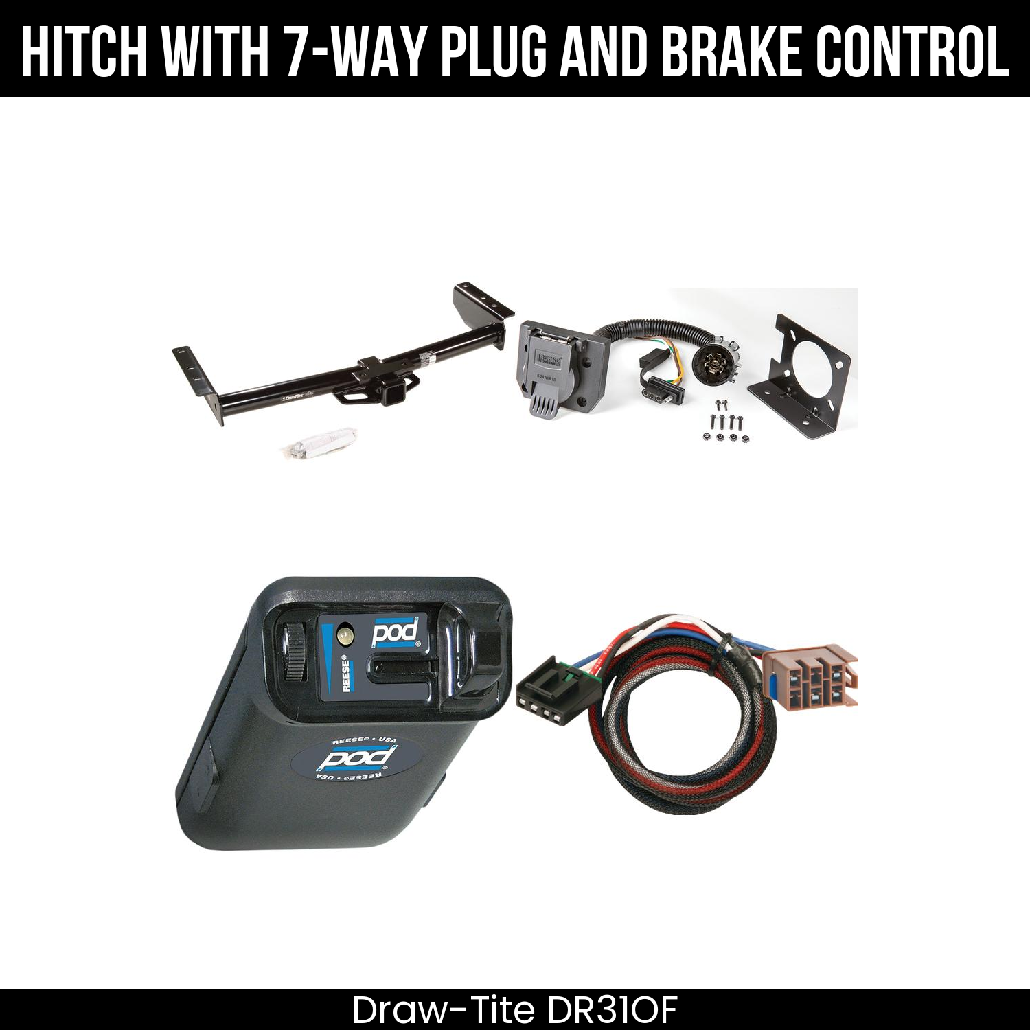Trailer Hitch , 7-Way , Reese POD Brake Control