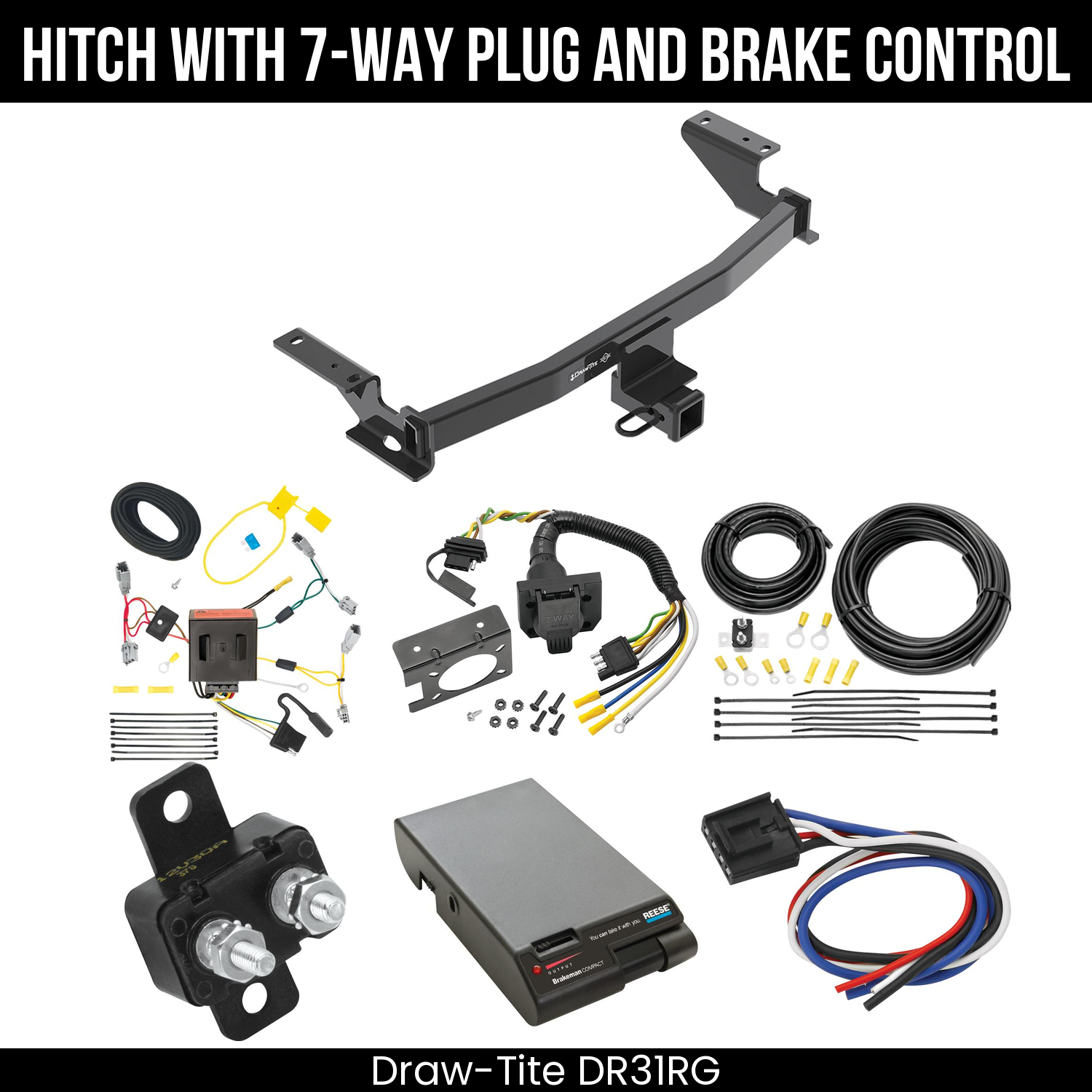 Trailer Hitch , 7-Way , Reese Brakeman Brake Control