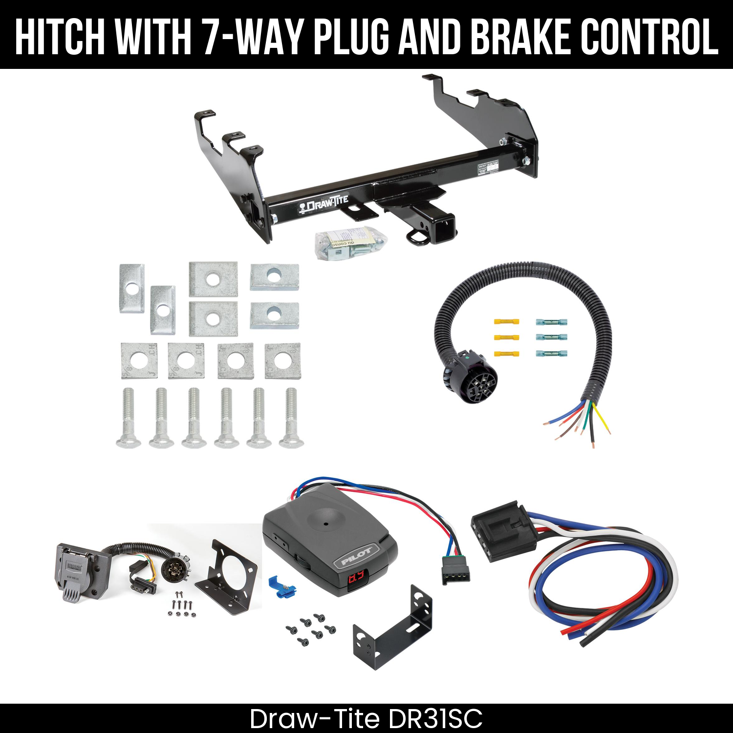 Trailer Hitch , 7-Way , Pro Series Pilot Brake Control