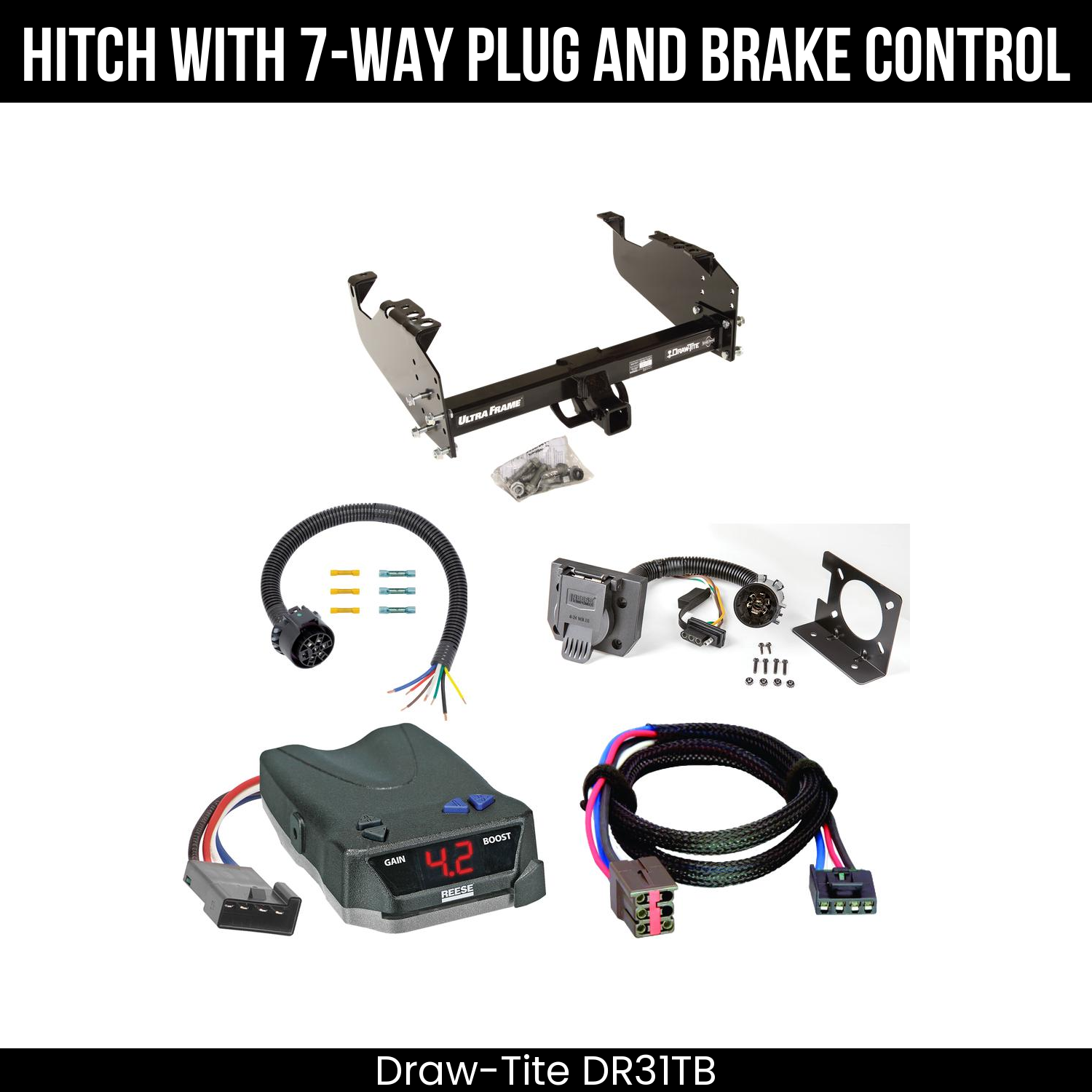 Trailer Hitch , 7-Way , Reese Brake EVN Control