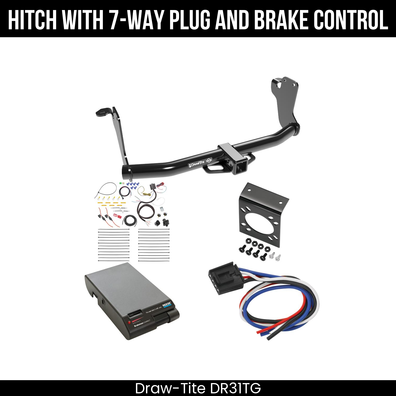 Trailer Hitch , 7-Way , Reese Brakeman Brake Control
