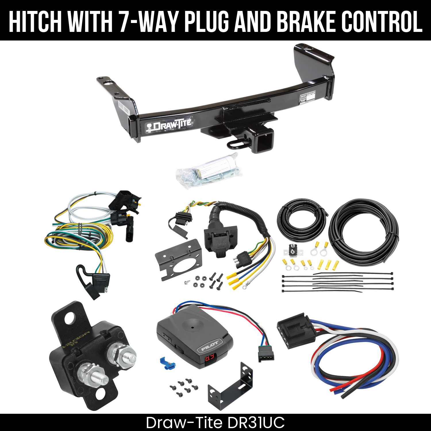 Trailer Hitch , 7-Way , Pro Series Pilot Brake Control