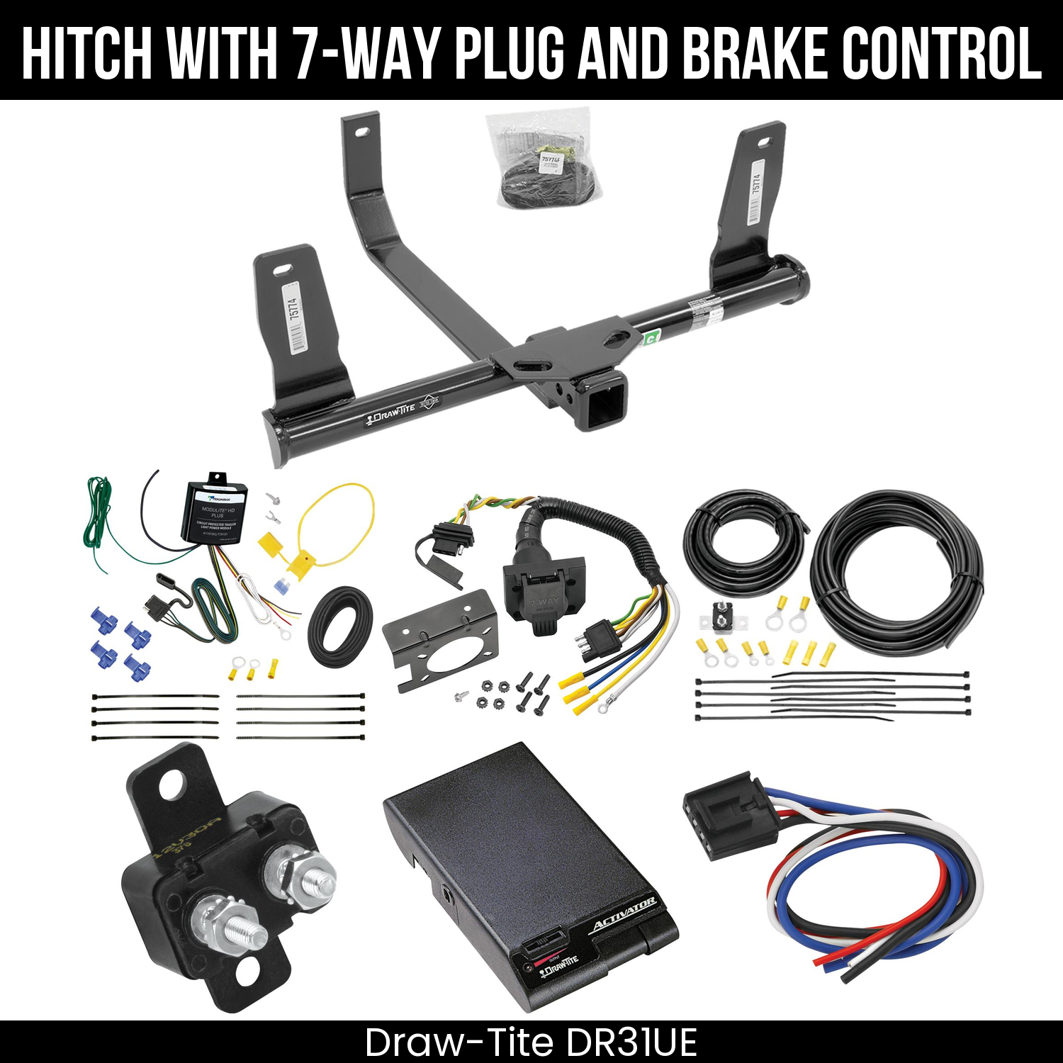 Trailer Hitch , 7-Way , Draw-Tite Activator Brake Control
