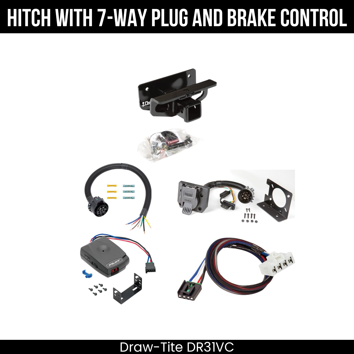 Trailer Hitch , 7-Way , Pro Series Pilot Brake Control